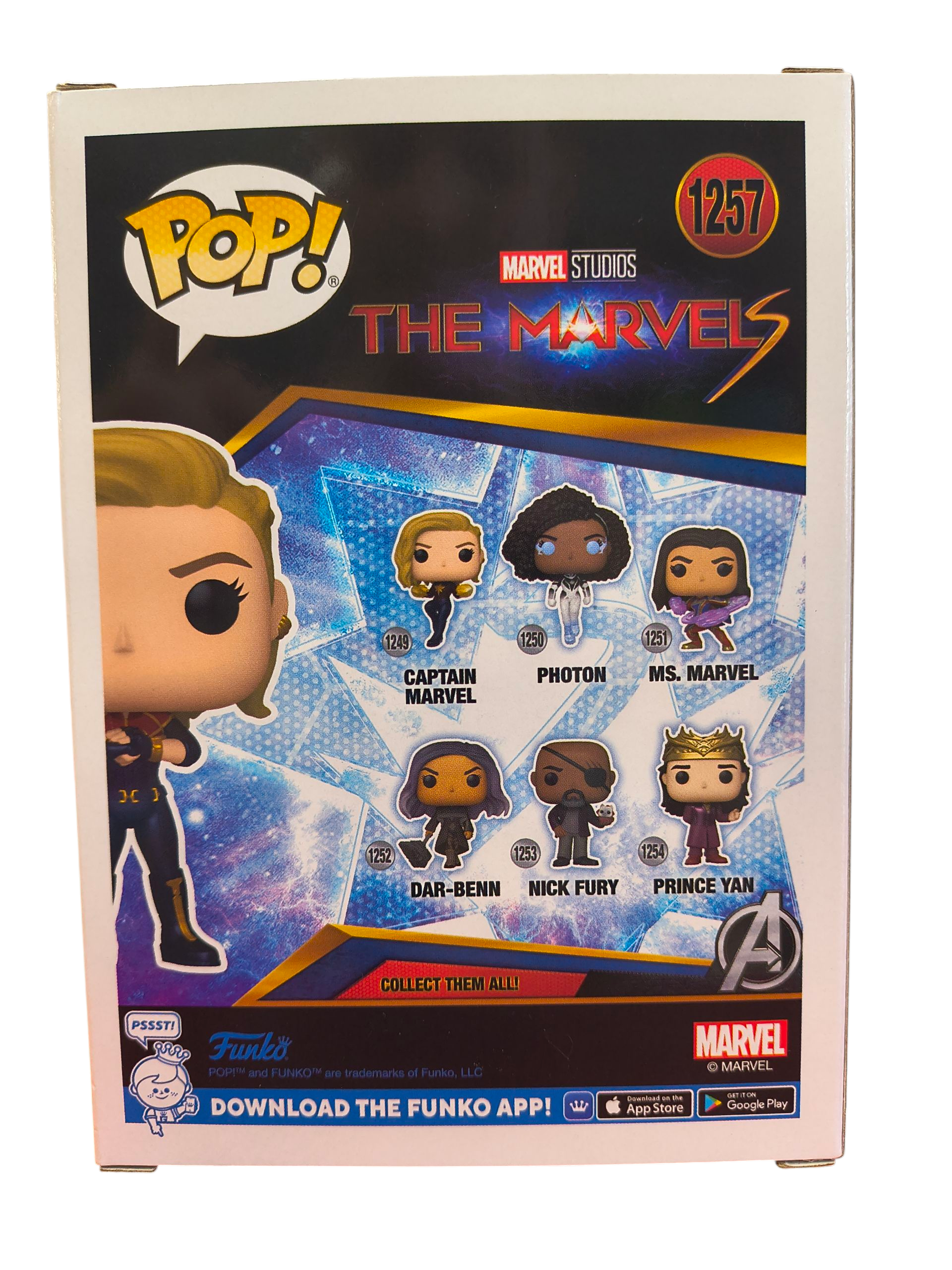Funko Pop! The Marvels Captain Marvel #1257 Target Exclusive Vinyl Figure image 2