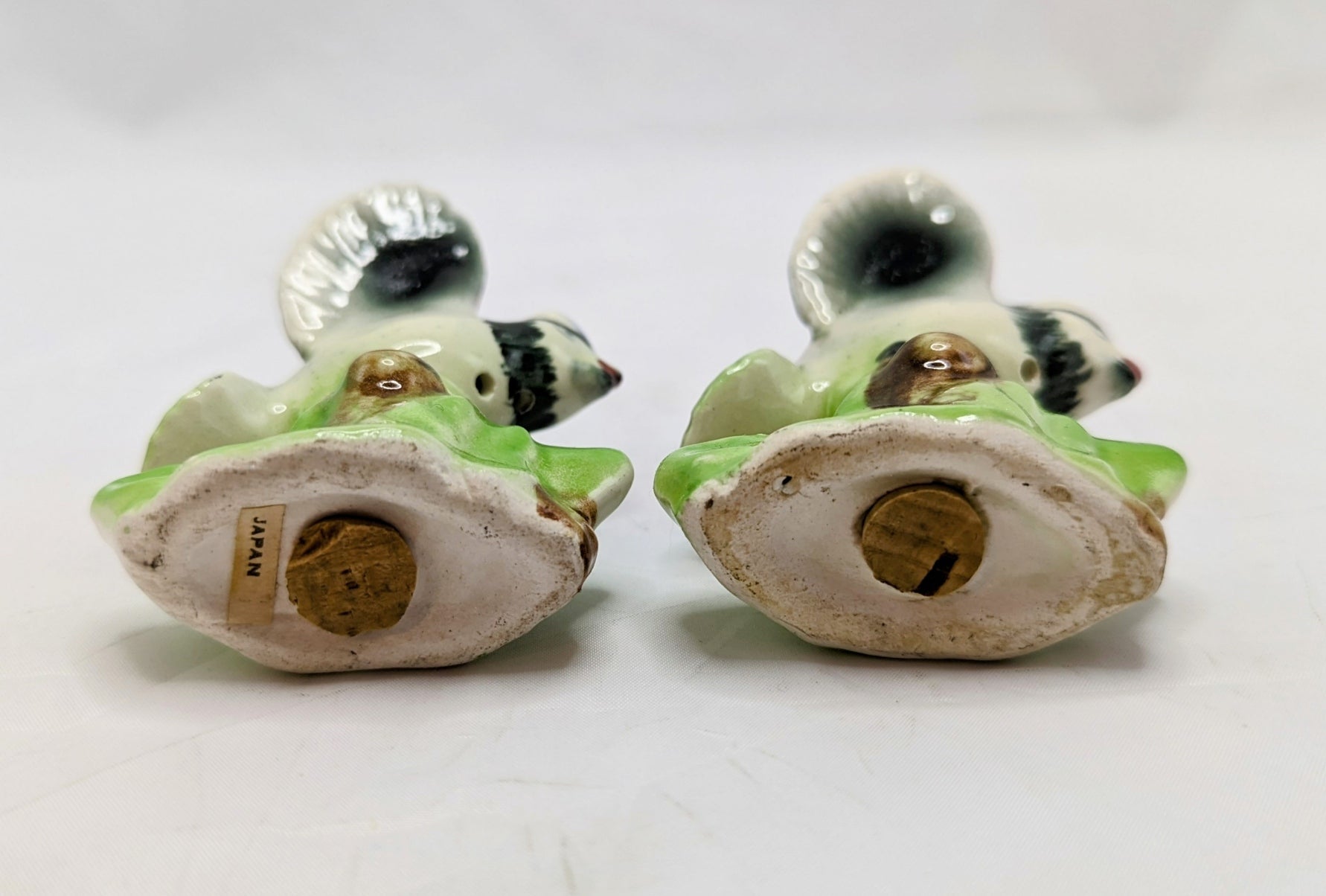 Vintage Porcelain Flying Blue Jays Salt And Pepper Shakers Made In Japan image 4