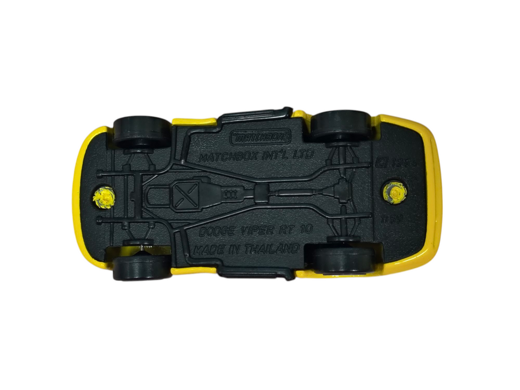1998 Matchbox #56 Dodge Viper RT/10 Yellow Super Car Diecast image 5