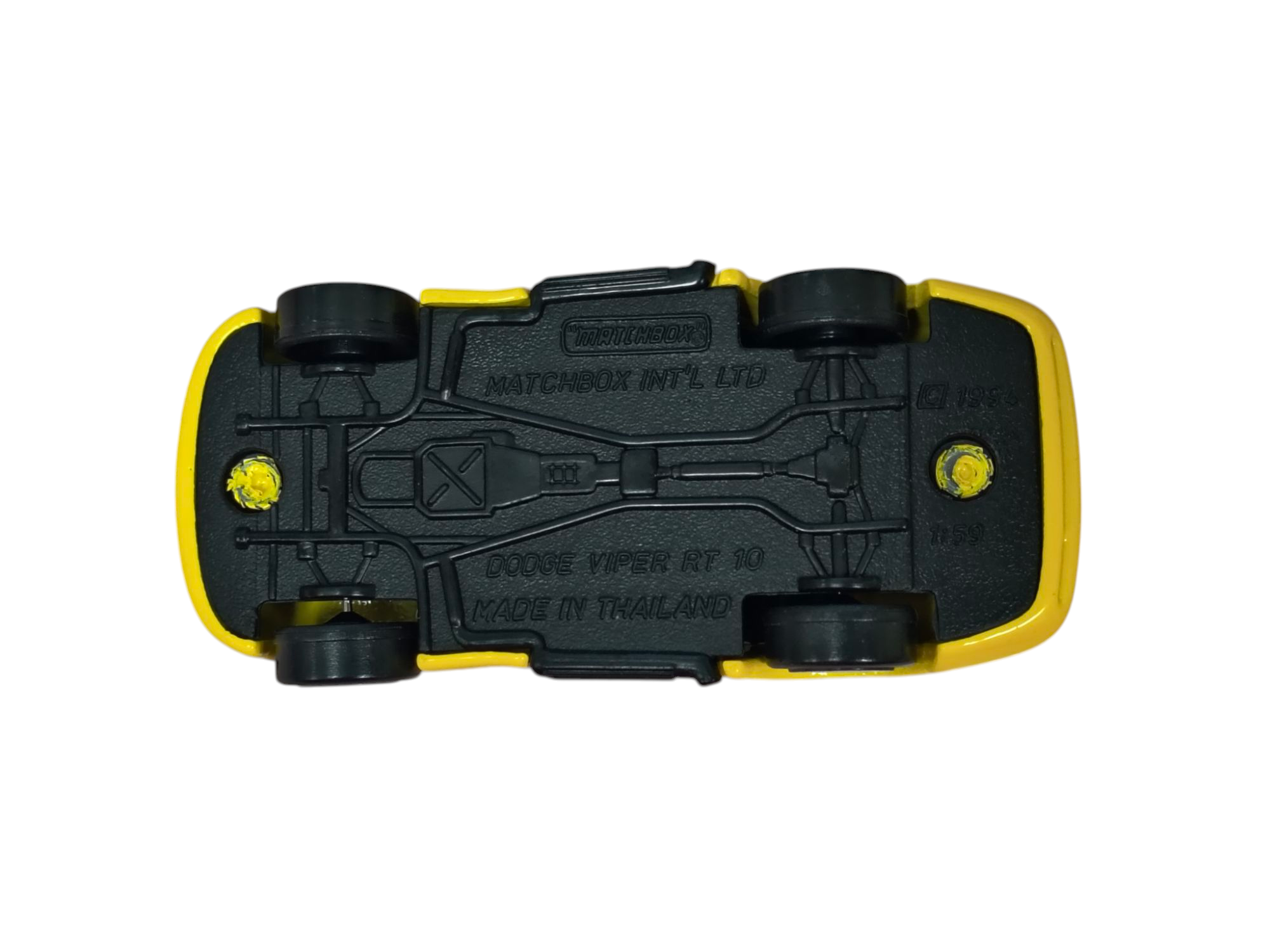 1998 Matchbox #56 Dodge Viper RT/10 Yellow Super Car Diecast image 5