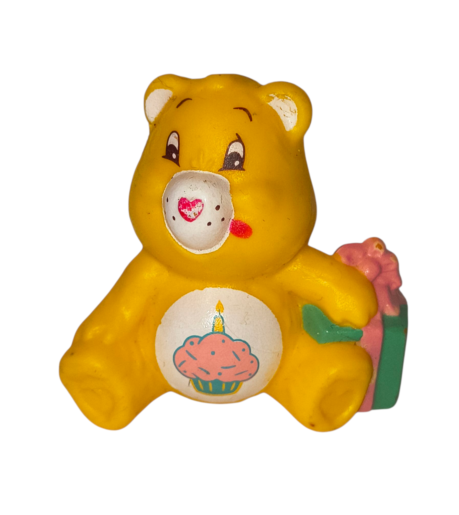 1983 AGC Care Bears Birthday Bear With Present 2" Figure