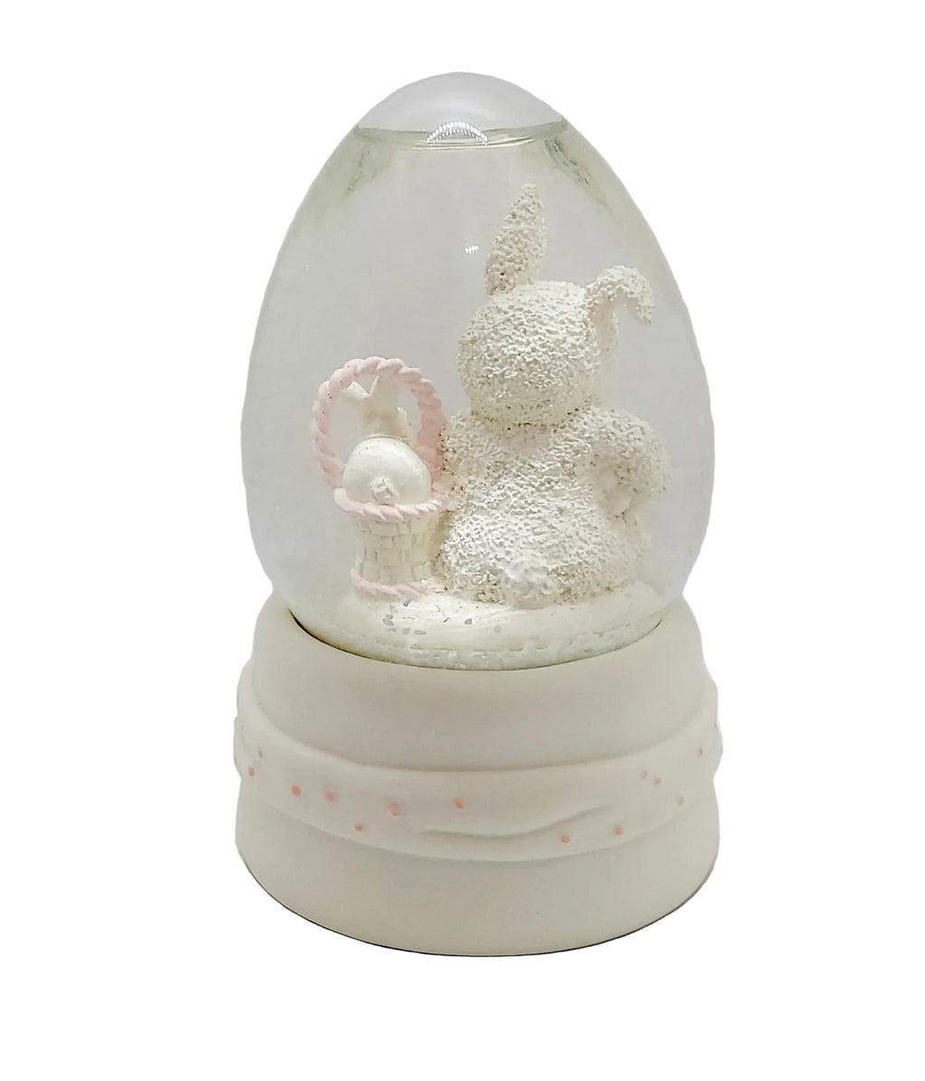 Department 56 Snowbunnies Rock A Bye Bunny Waterglobe 26285 image 3