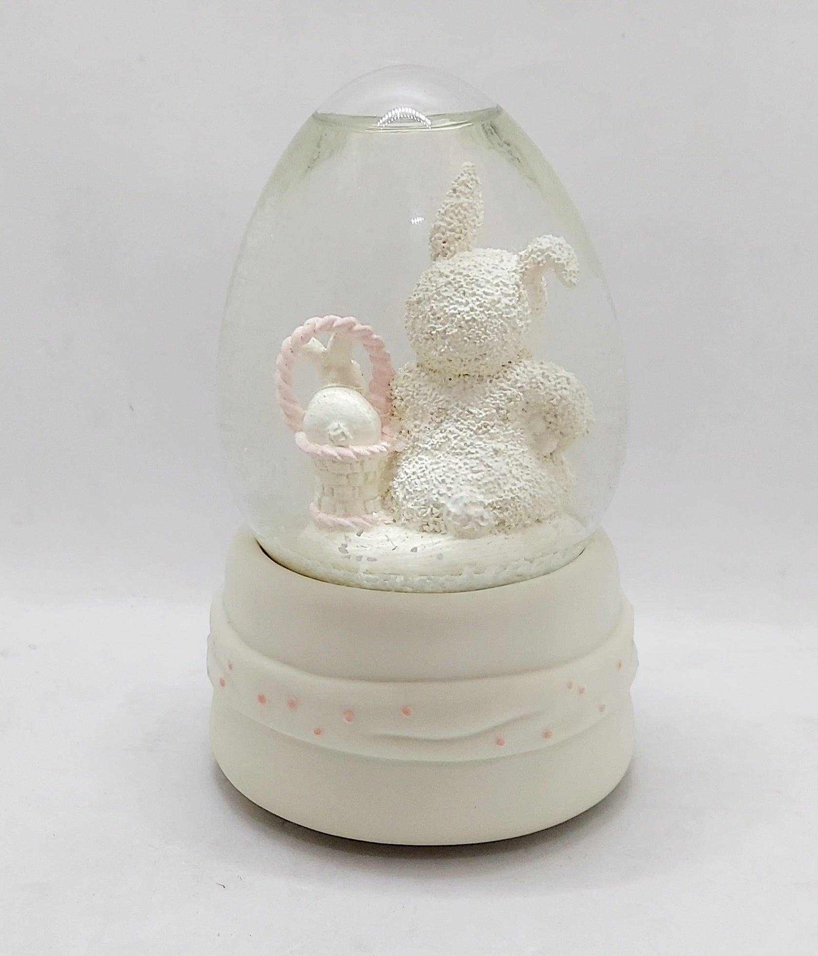 Department 56 Snowbunnies Rock A Bye Bunny Waterglobe 26285 image 3