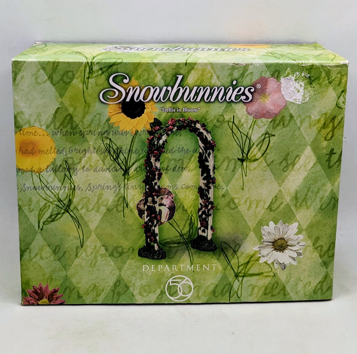 1999 Department 56 Snowbunnies Trellis in Bloom 56.26330