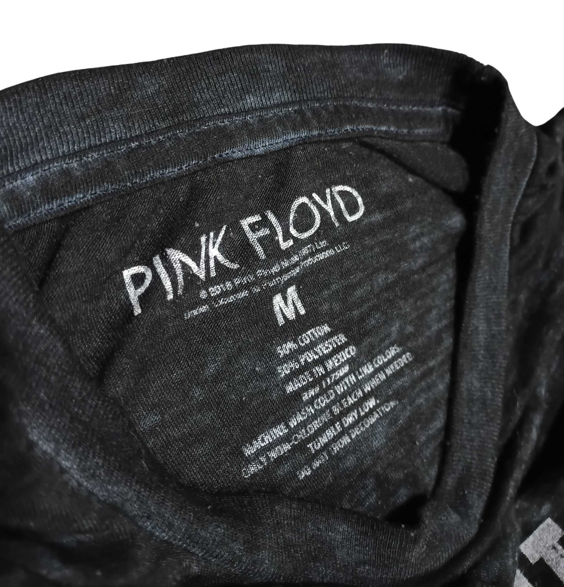 Pink Floyd The Dark Side Of The Moon Burnout Thin Gray T-Shirt Size Medium image 3