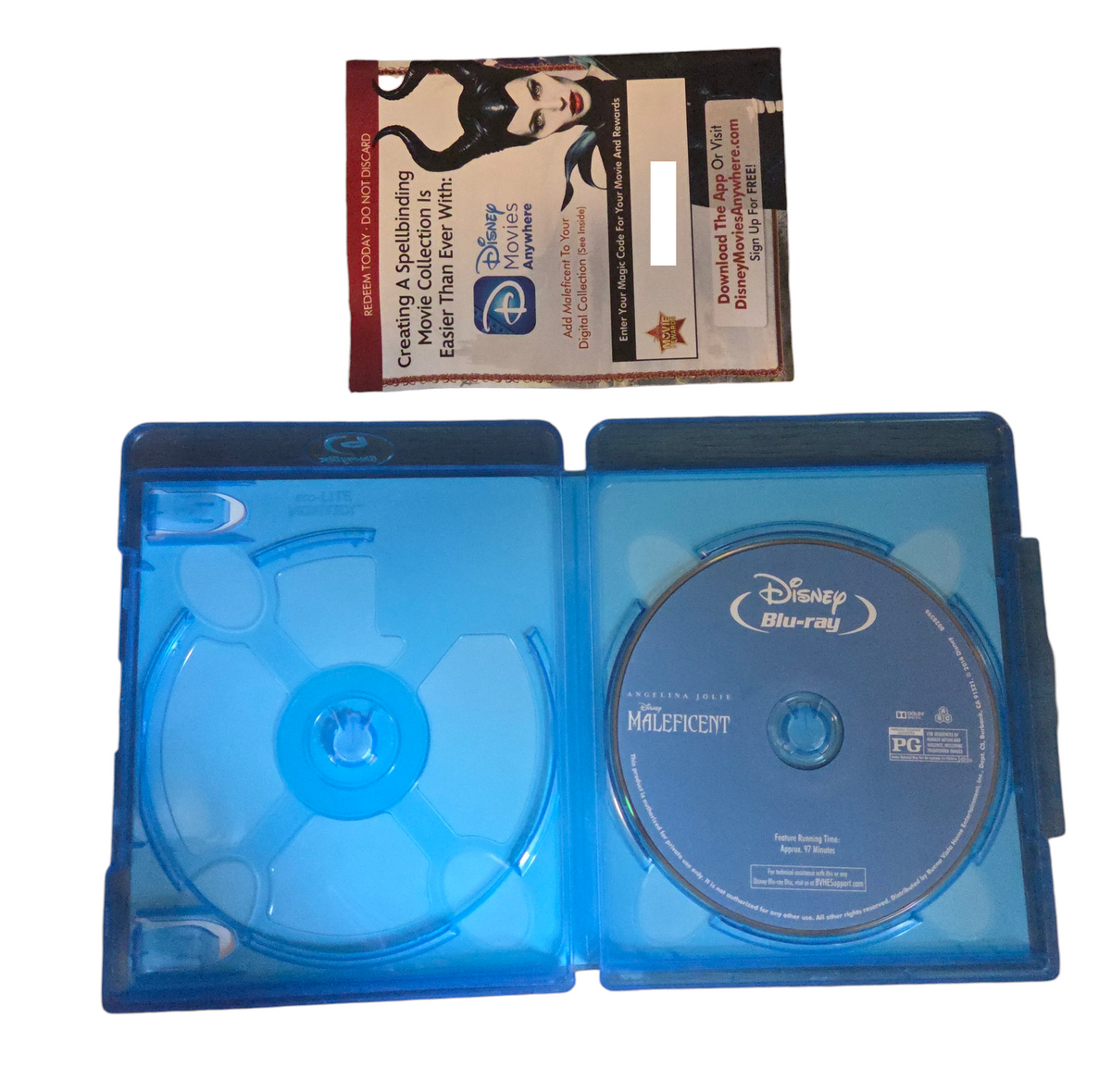 2014 Disney Maleficent Blu-ray - No DVD image 2