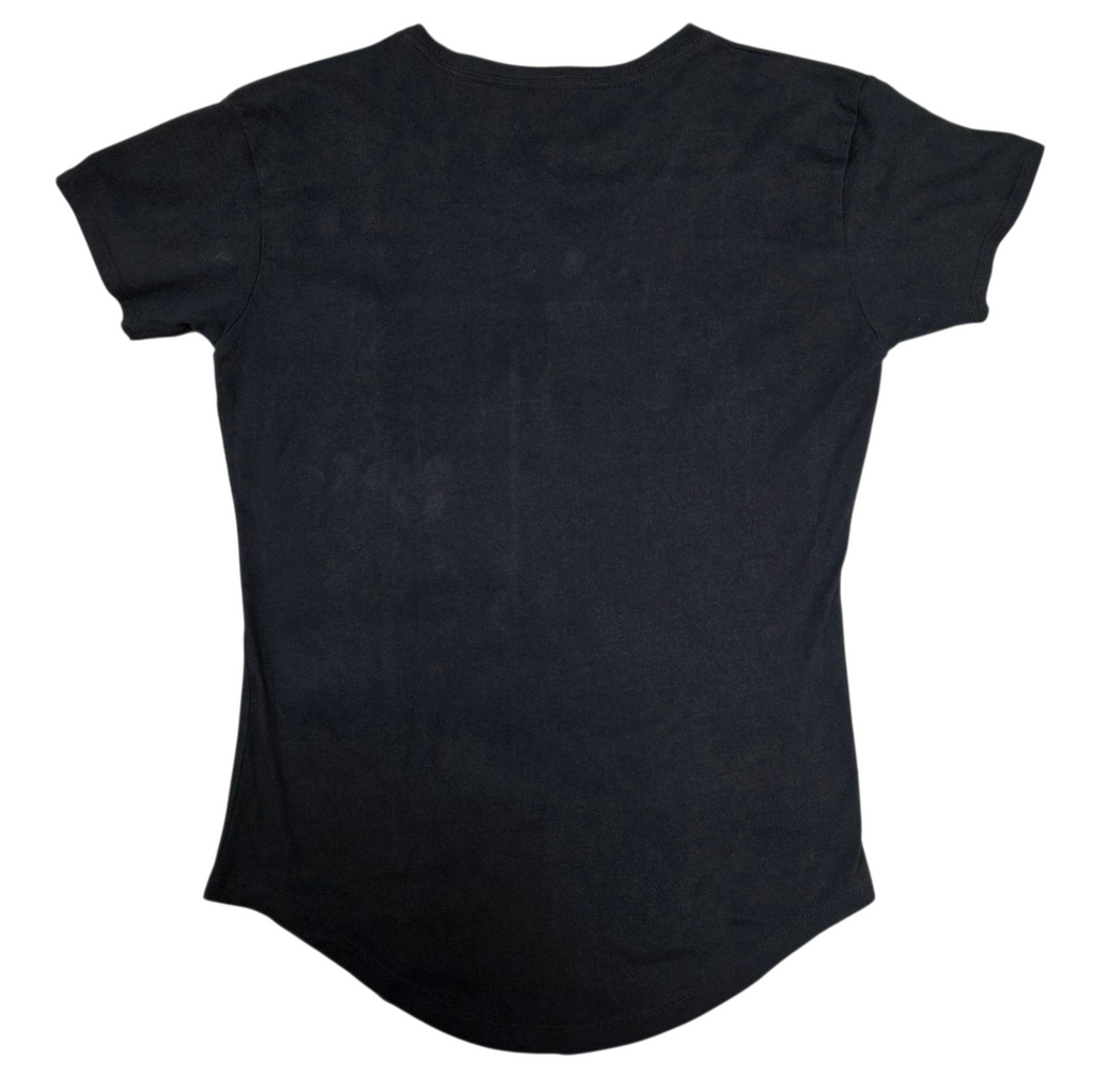 Caesars Palace Las Vegas Designer Embossed Black Graphic Womens T-Shirt Size M image 2