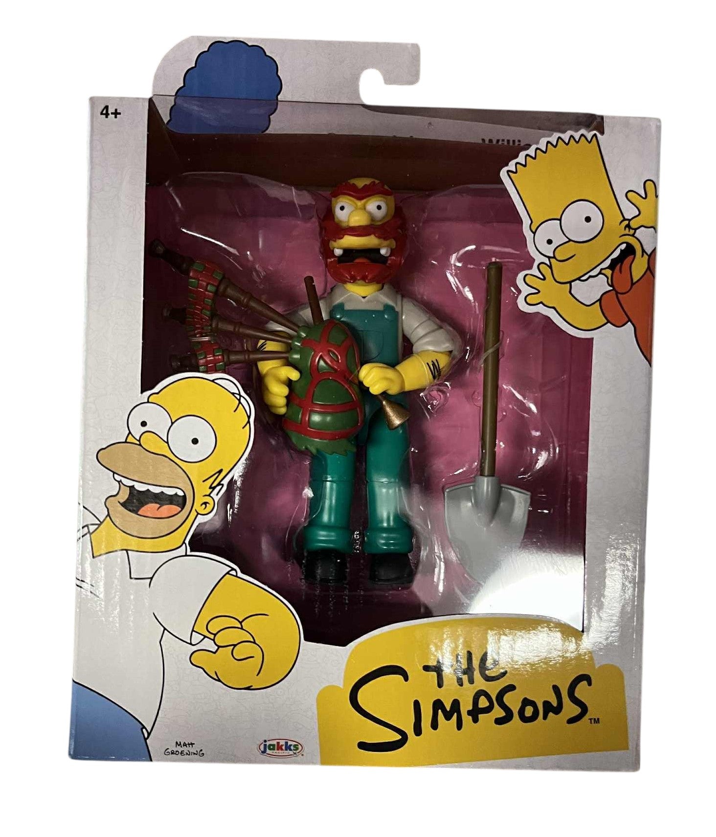 2024 Jakks Pacific The Simpsons Groundskeeper Willie 5" Figure w/ Bagpipes
