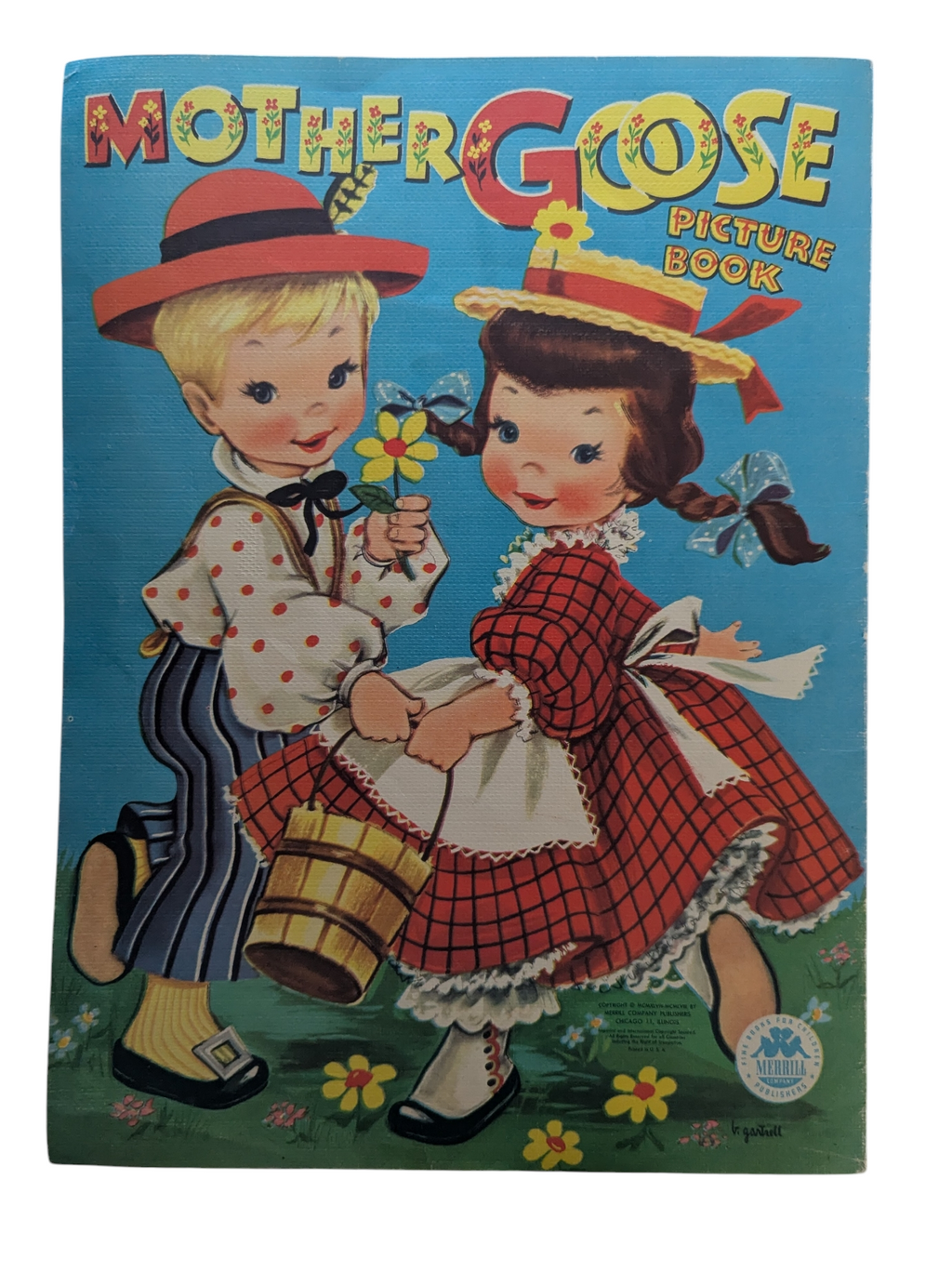 1948 Merrill Mother Goose Children's Picture Book 13" image 2