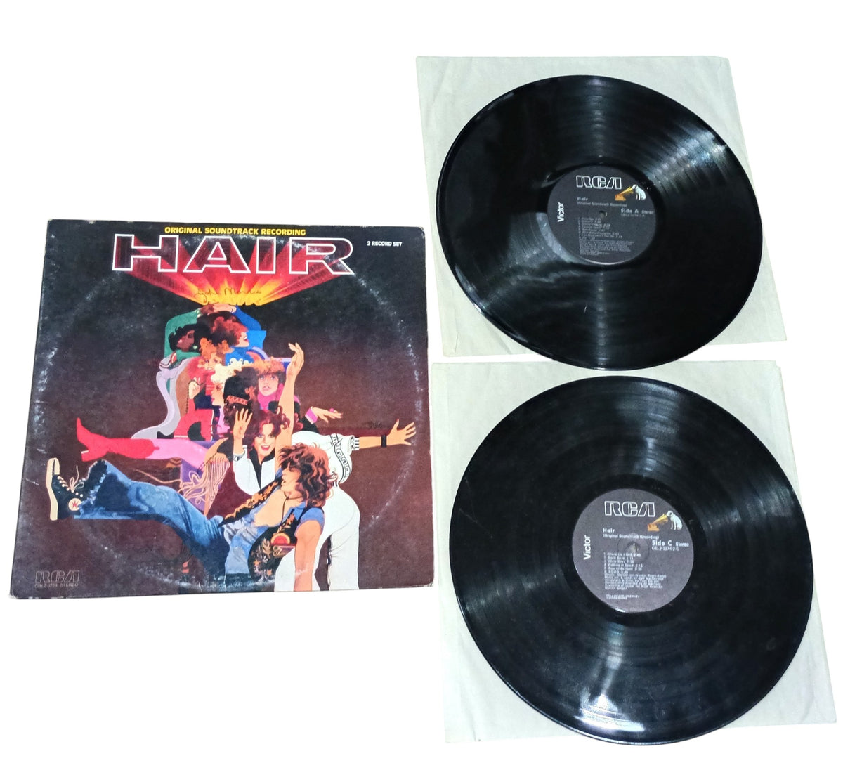 1979 RCA Hair Soundtrack by Galt MacDermot CBL2-3274 Gatefold 2LP Record