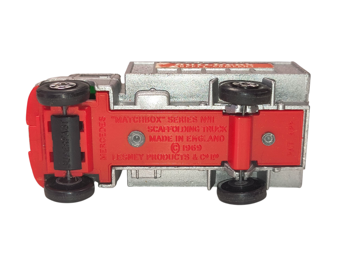 1969 Lesney Matchbox No. 11 Mercedes Scaffolding Truck - 5 Scaffolding Pieces image 5