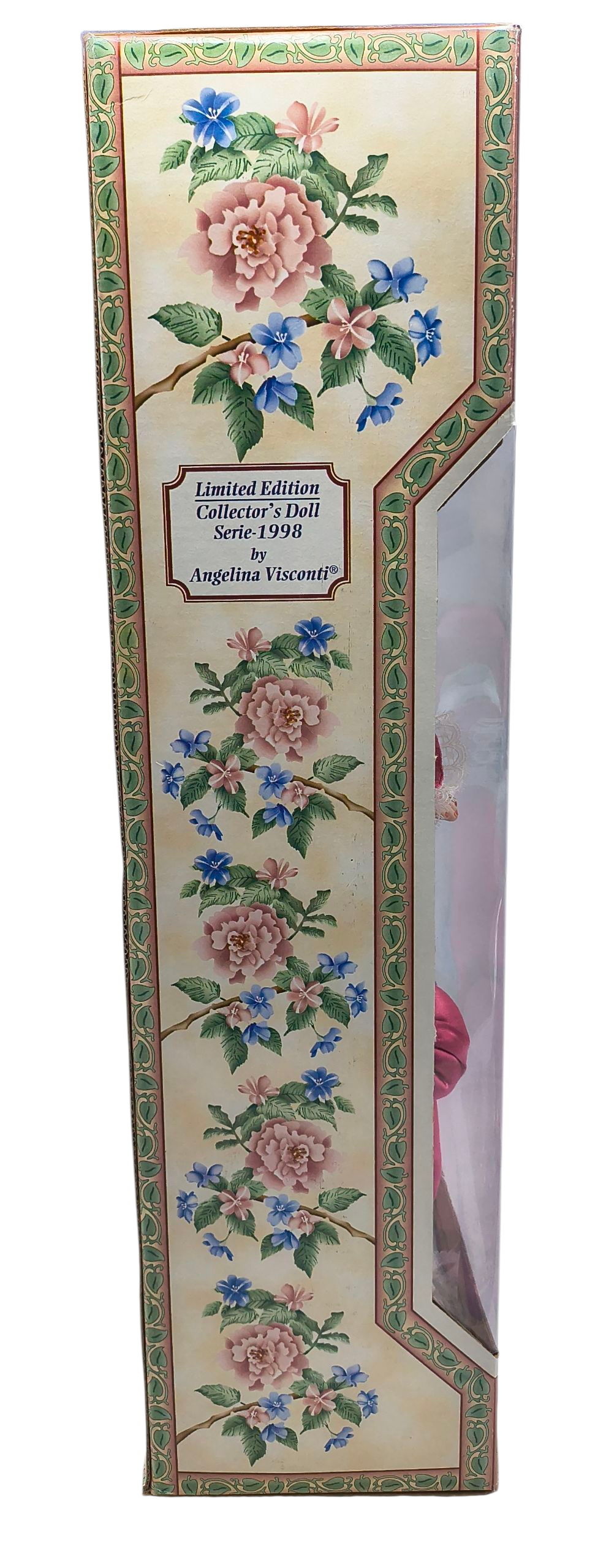 1998 Angelina Visconti Angelina Collection Victorian Pink & Blue Dress 16" Doll image 5