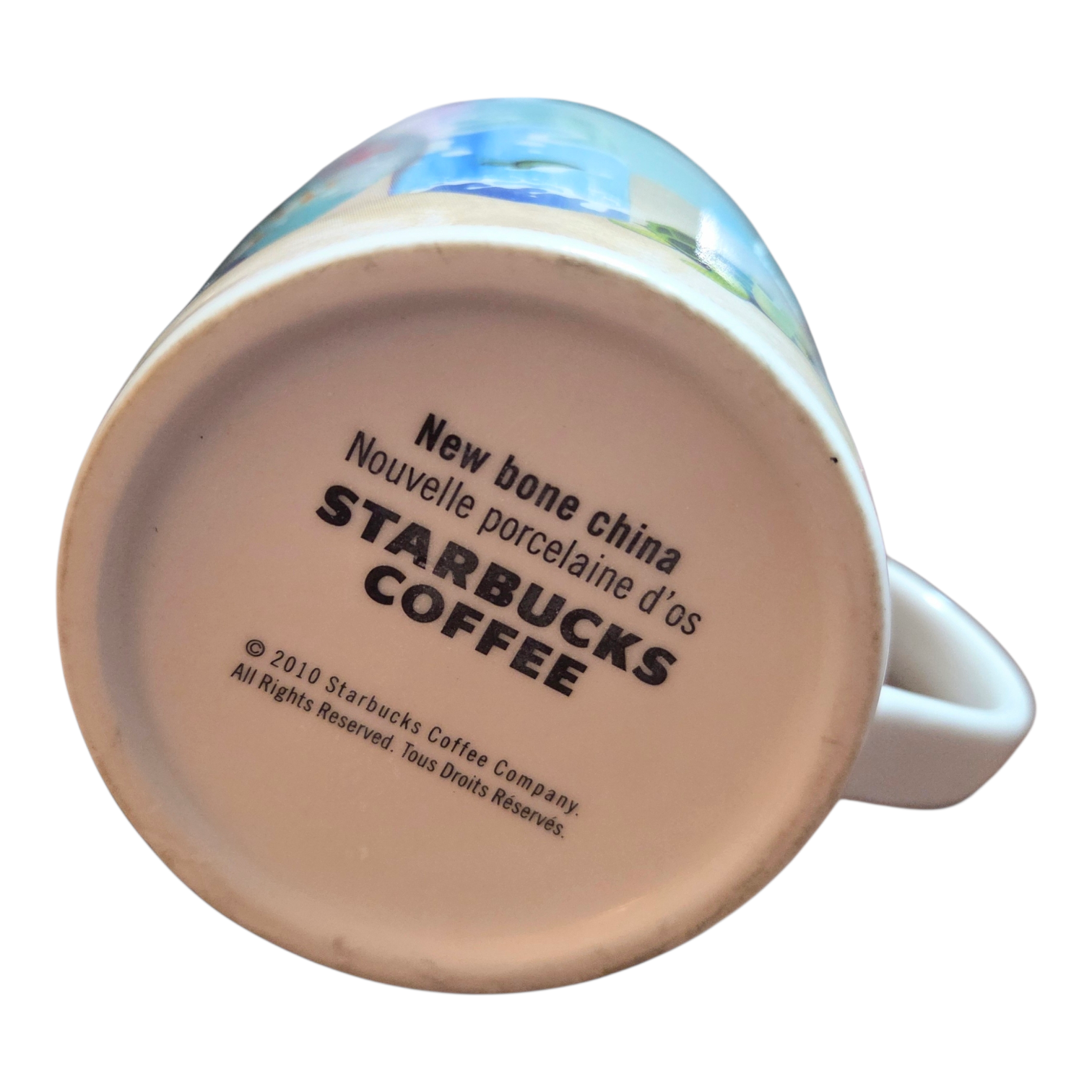 2010 Starbucks Hawaii Surfboards Beach Fish Bone China 12 Oz Coffee Mug Cup image 4