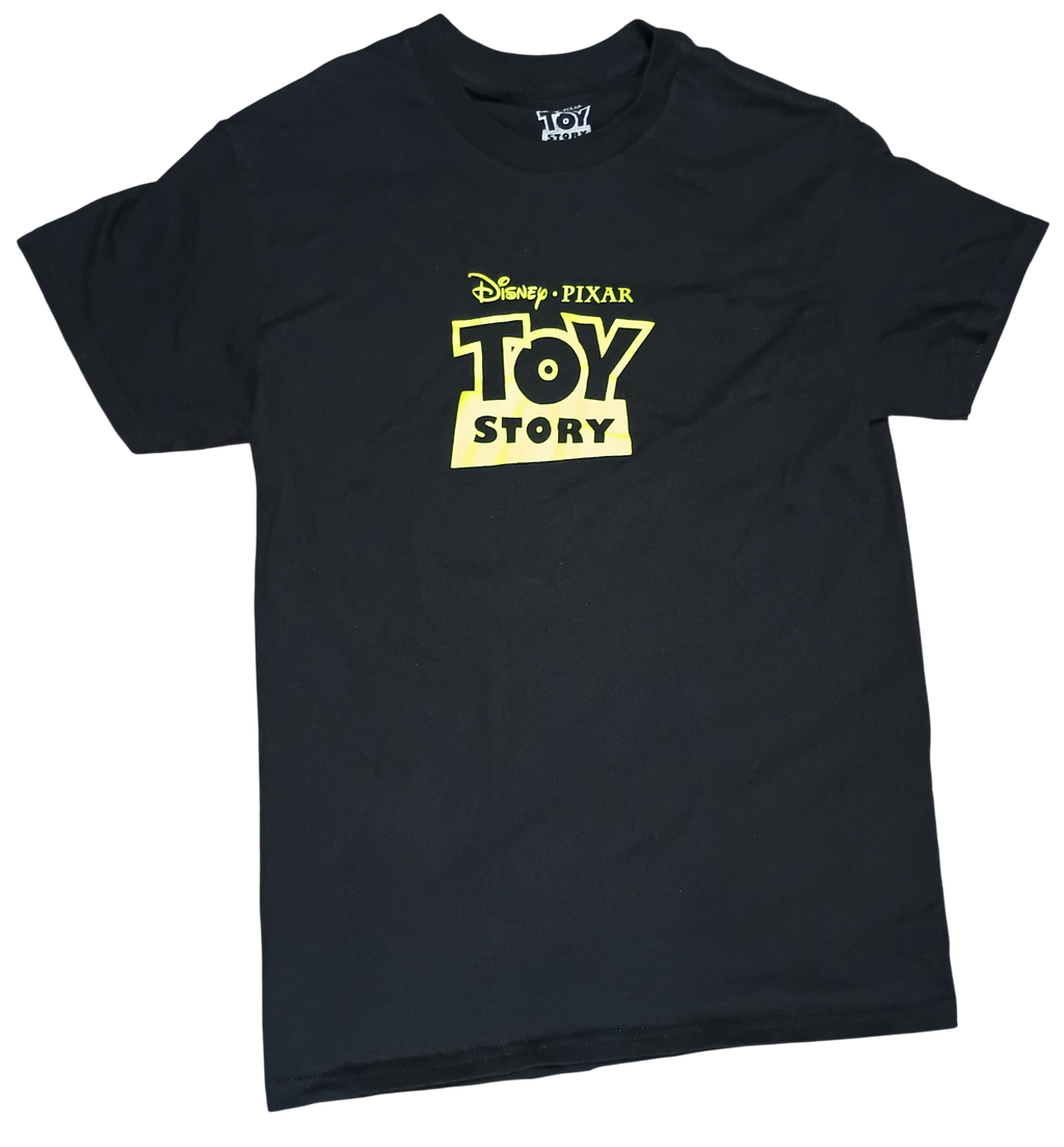 Disney Pixar Toy Story Double Sided Alien Claw Machine Pizza Planet T-Shirt S