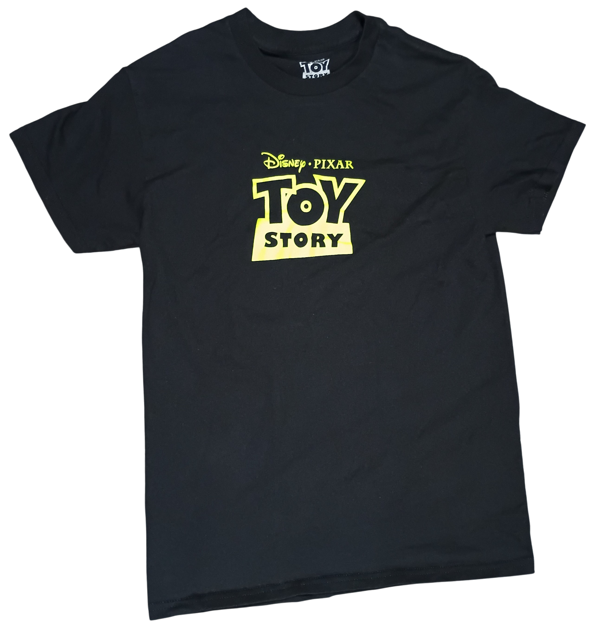 Disney Pixar Toy Story Double Sided Alien Claw Machine Pizza Planet T-Shirt S