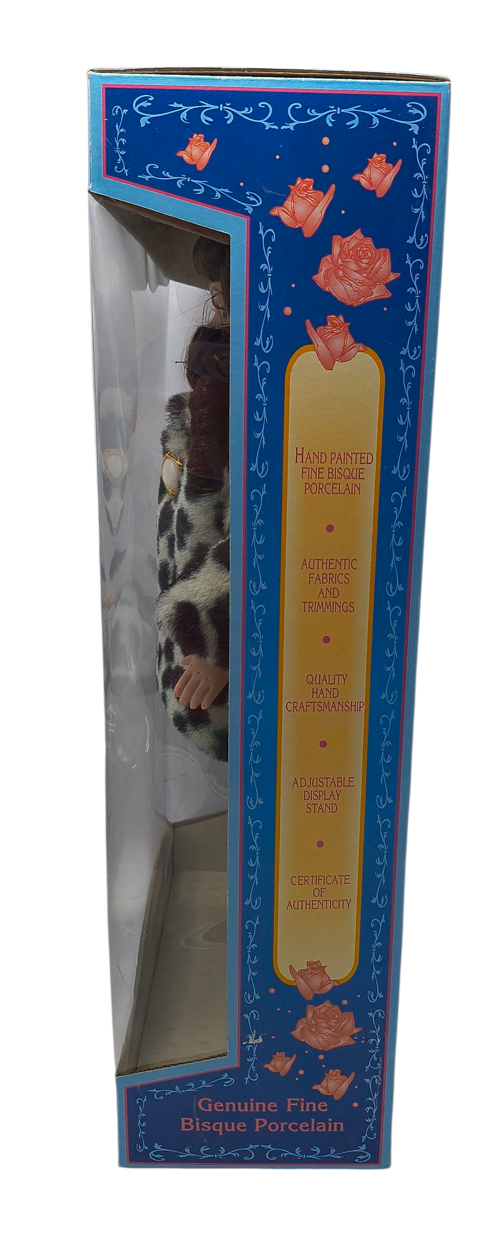 Dan Dee Soft Expressions Genuine Fine Bisque Gray Cheetah Jacket Doll image 3