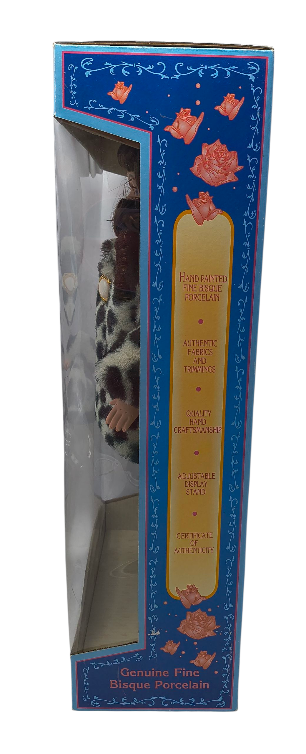 Dan Dee Soft Expressions Genuine Fine Bisque Gray Cheetah Jacket Doll image 3