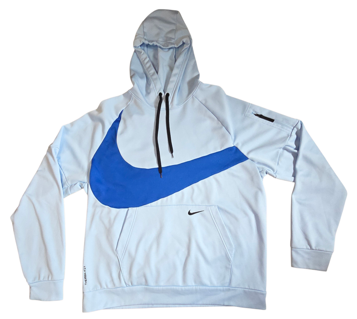 Nike Therma-Fit Swoosh Training Pullover Hoodie Ice Blue Mens X-Large