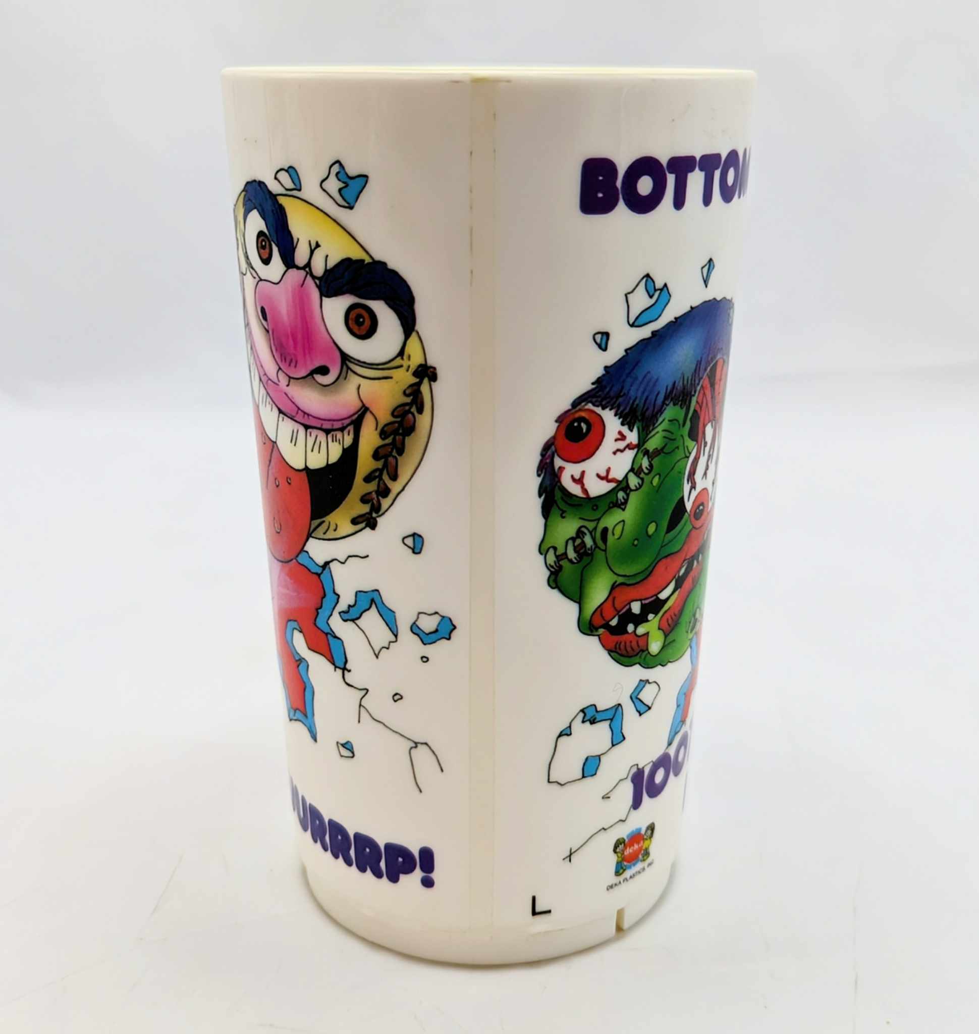 1986 Deka Plastics Madballs 11 Oz Tumbler Cup USA image 3