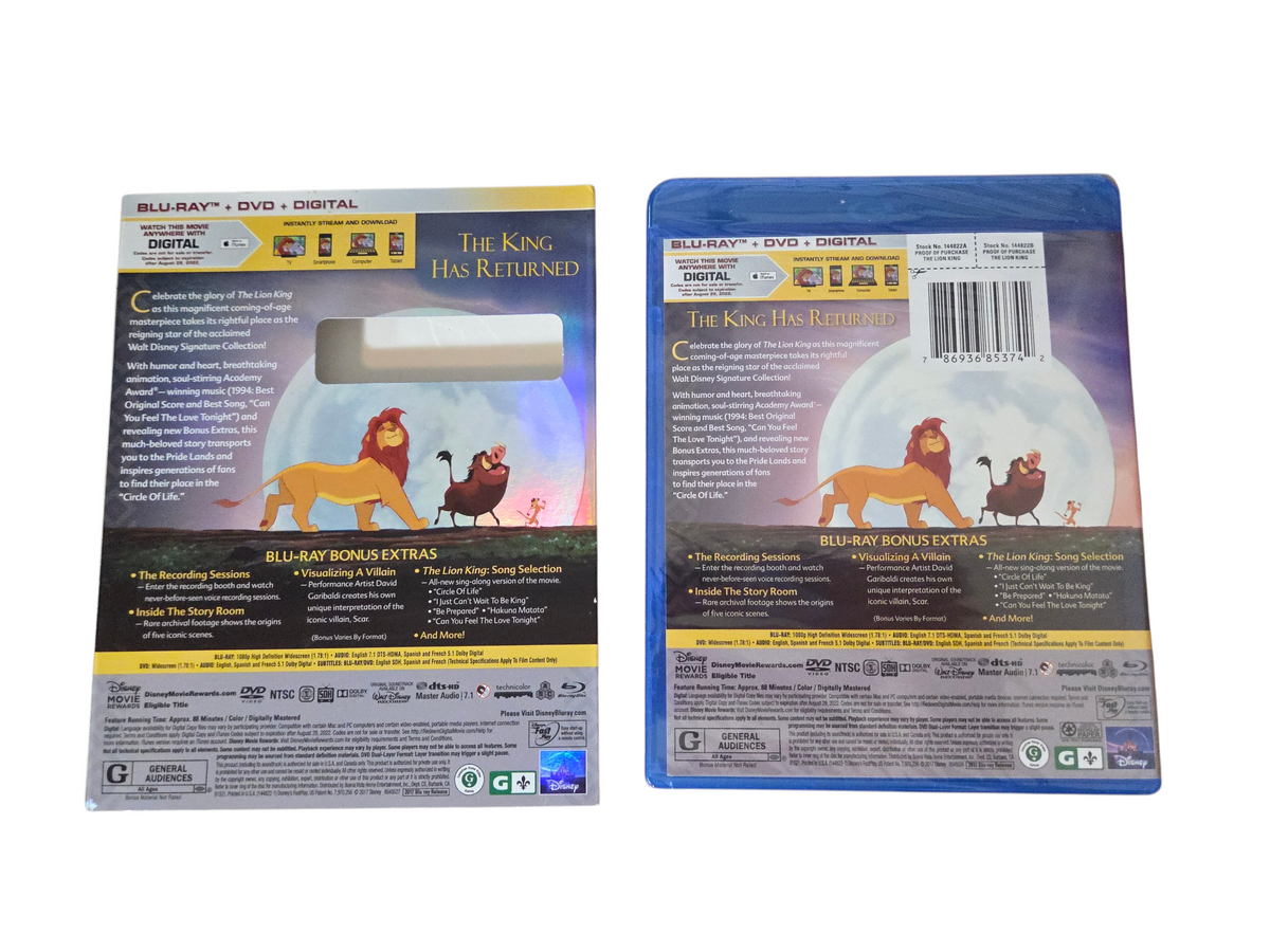 The Lion King Signature Collection Blu-Ray/DVD/Digital Circle of Life Edition image 2