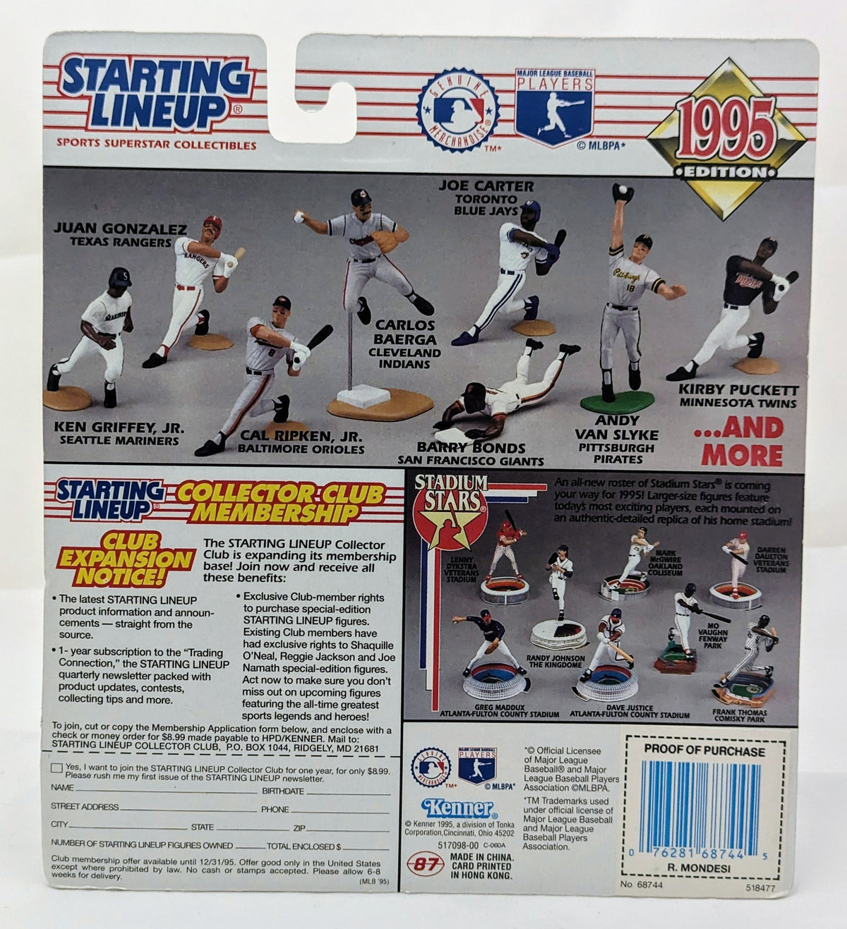 1995 Starting Lineup Raul Mondesi LA Dodgers Baseball Figure image 2