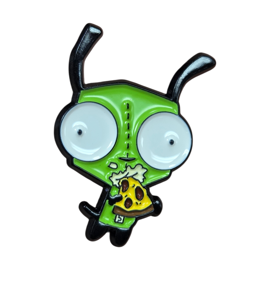 Nickelodeon Invader Zim Pizza Slurpin' Gir Enamel Pin
