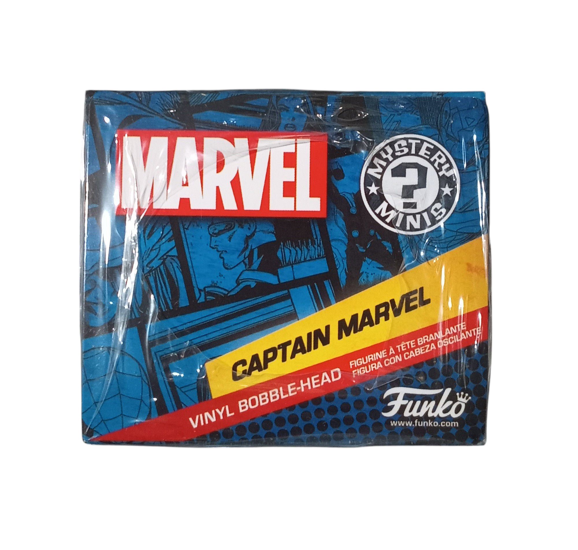 Funko Marvel Mystery Minis Captain Marvel Exclusive Vinyl Bobble-Head Figure DT image 3