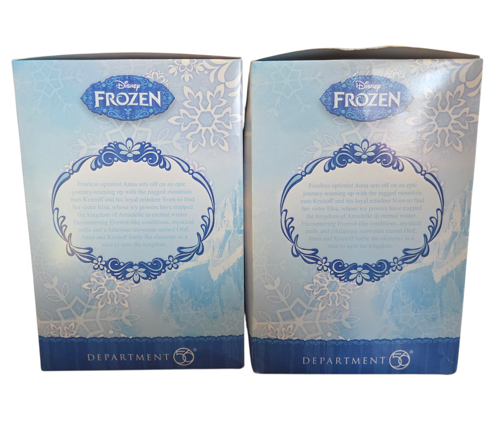 2015 Department 56 Disney Frozen Elsa & Olaf Trinket Boxes #4045050/#4045051 image 2