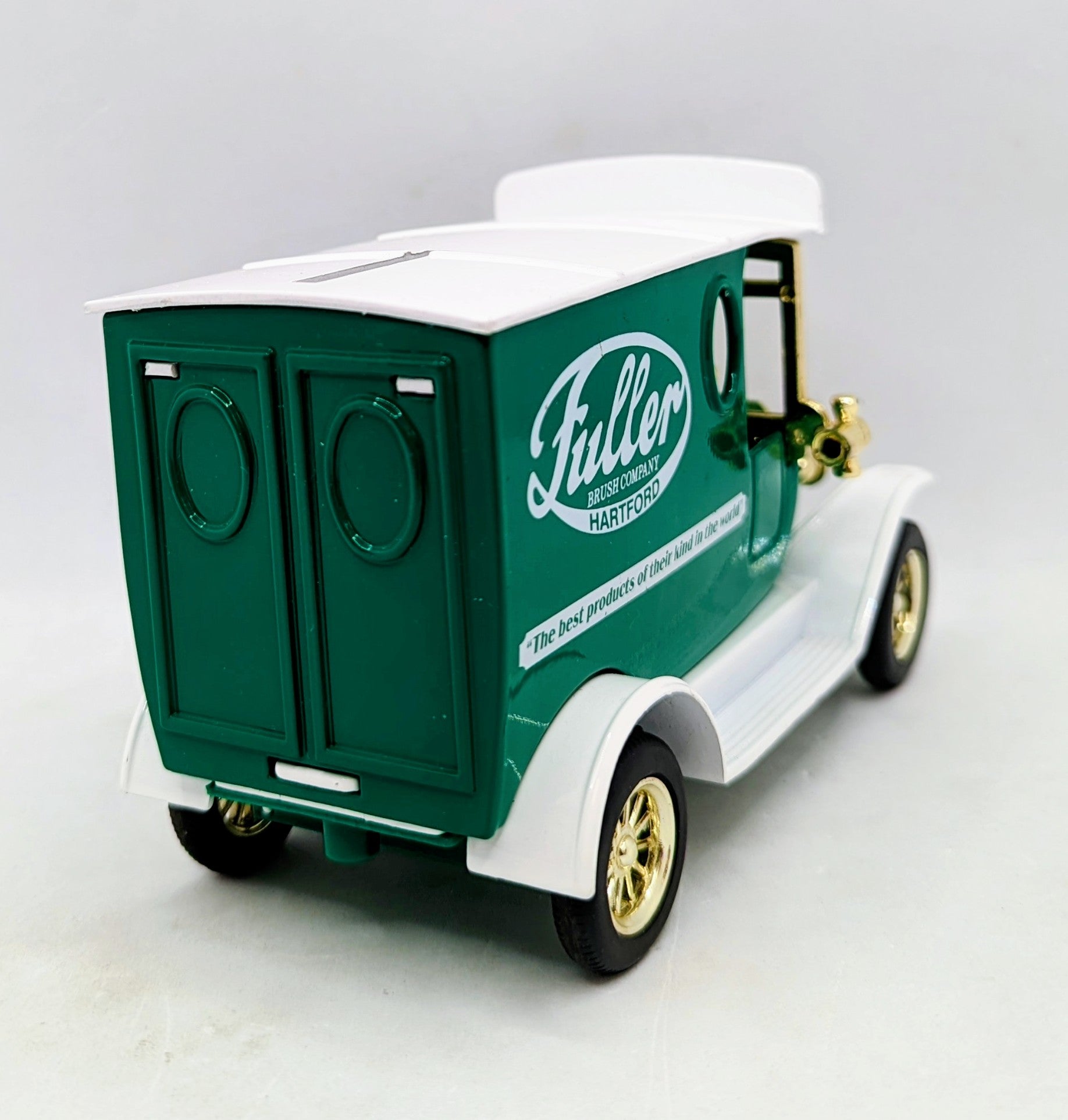 Golden Wheels 1925 Ford Model T Fuller Brush Company Die Cast Truck Coin Bank image 4