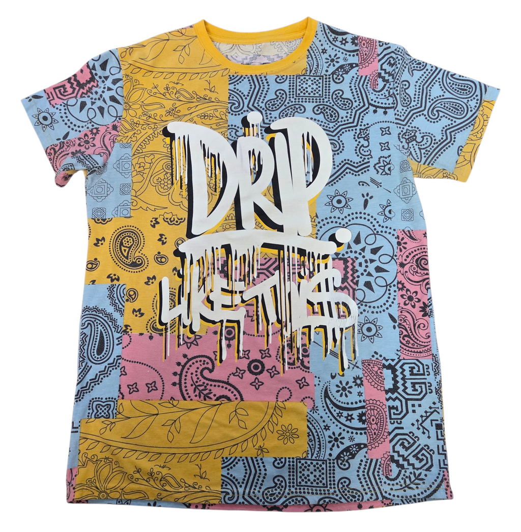 Bailey Apparel OG Hustle Drip Like This Western All Over Print Large T Shirt
