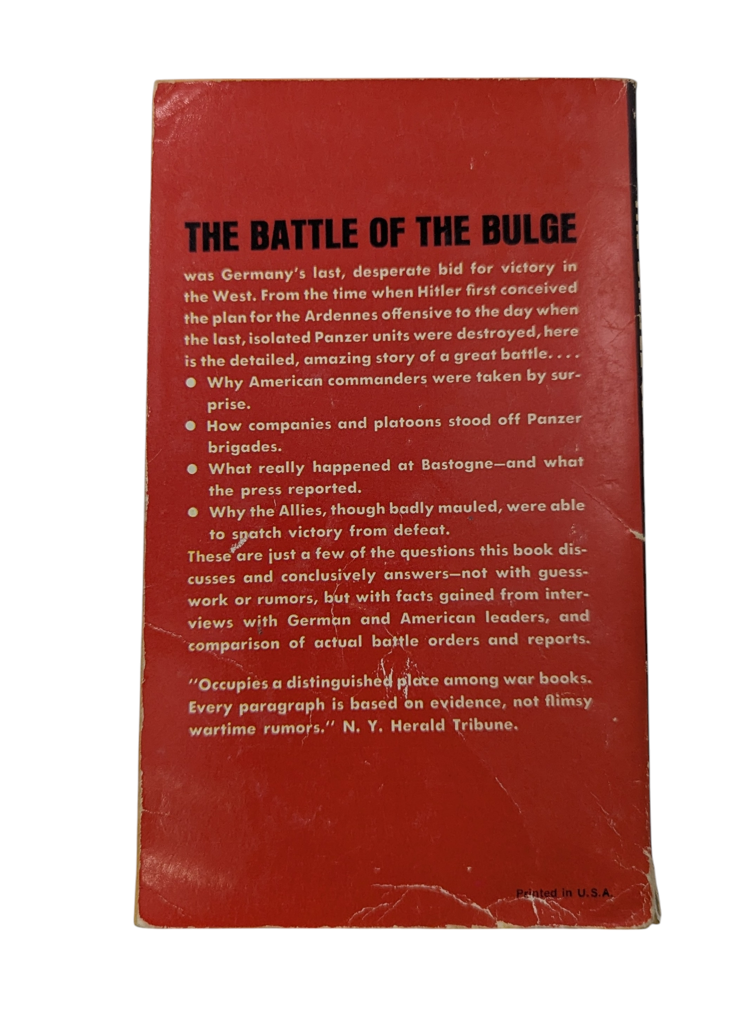 1963 Ballantine The Battle Of The Bulge By Robert Merriam Paperback Book image 2