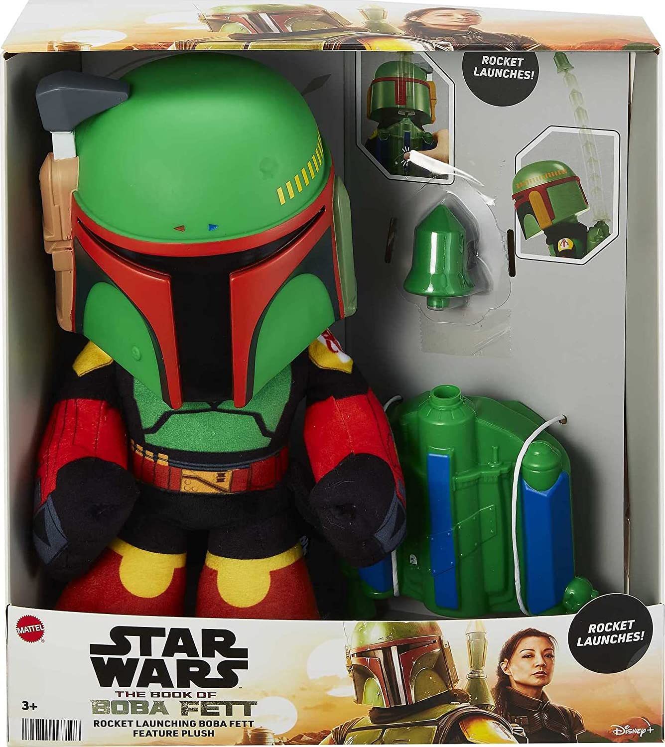 Star Wars Rocket Launching Boba Fett Feature Plush 12"
