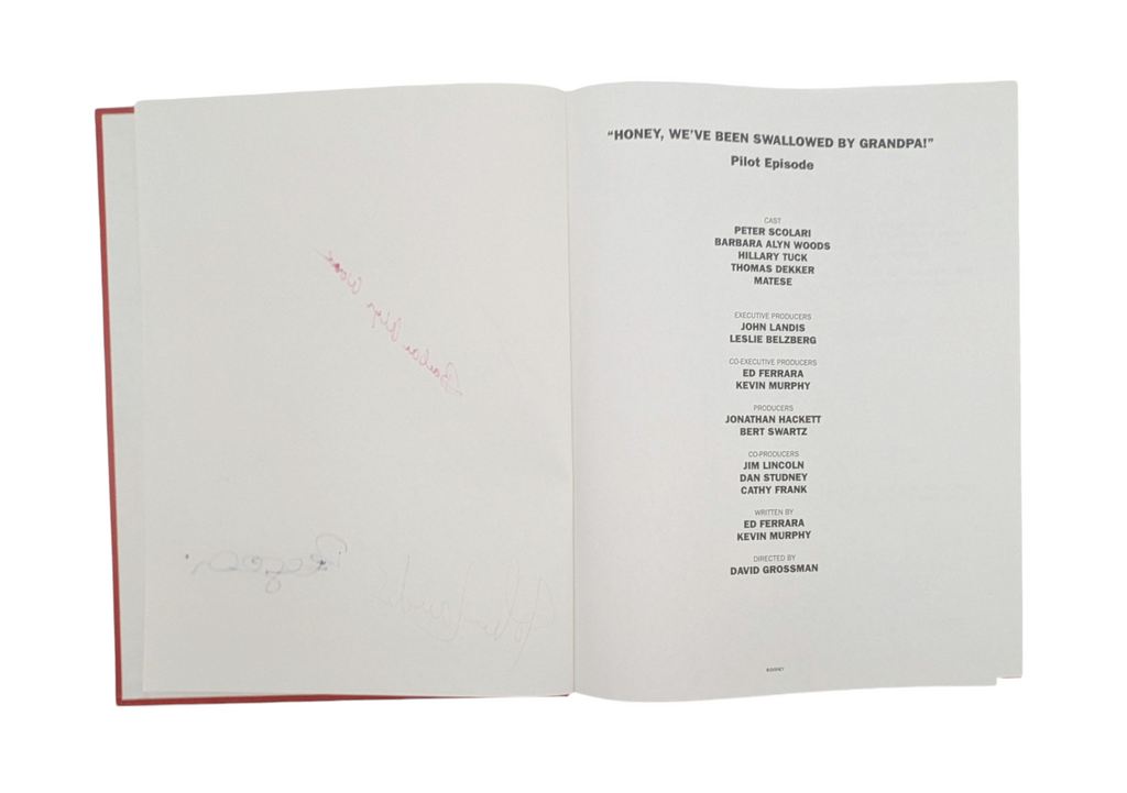 1997 Honey, I Shrunk The Kids TV Show Hardcover Commemorative Script Cast Signed image 5