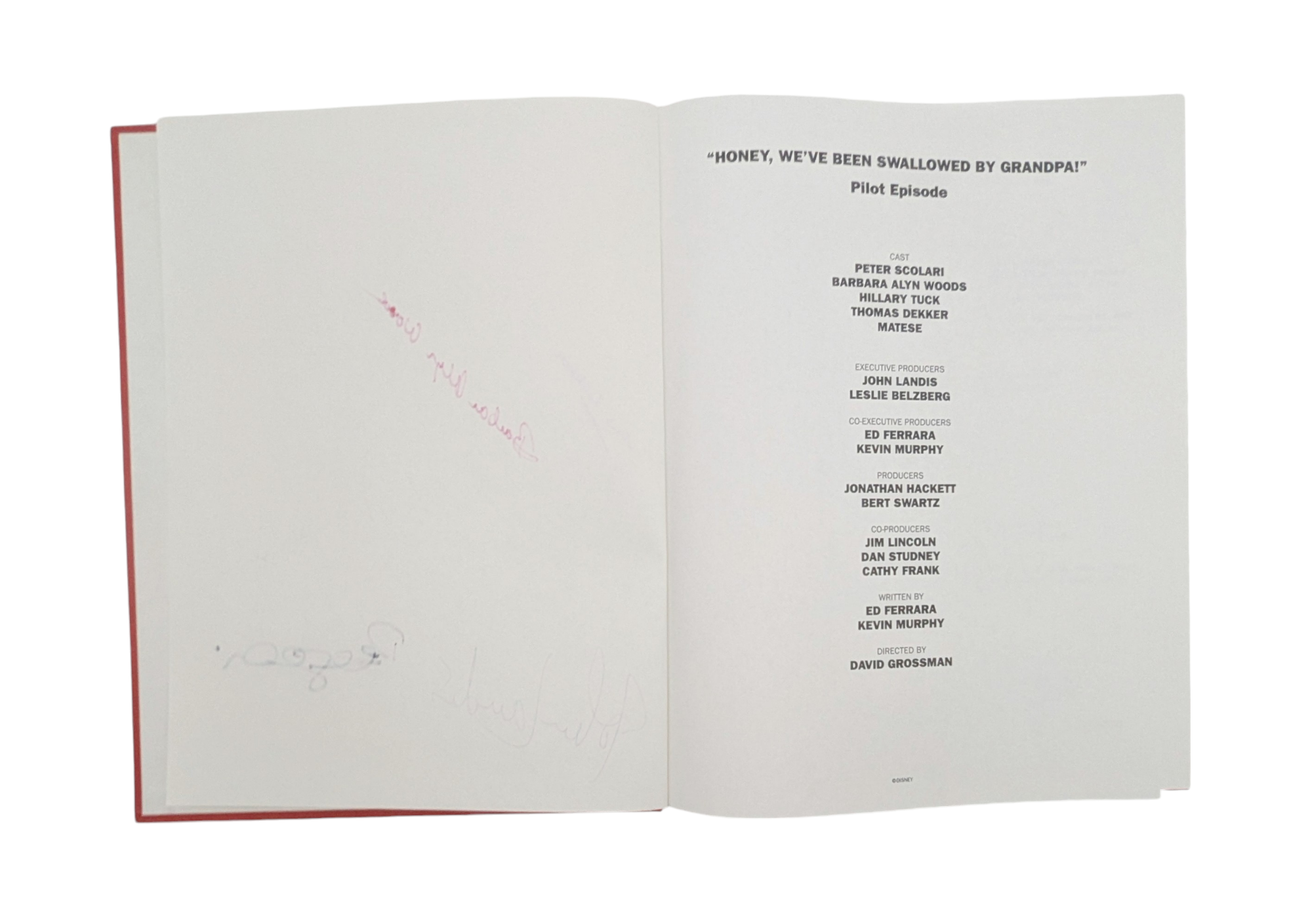 1997 Honey, I Shrunk The Kids TV Show Hardcover Commemorative Script Cast Signed image 5