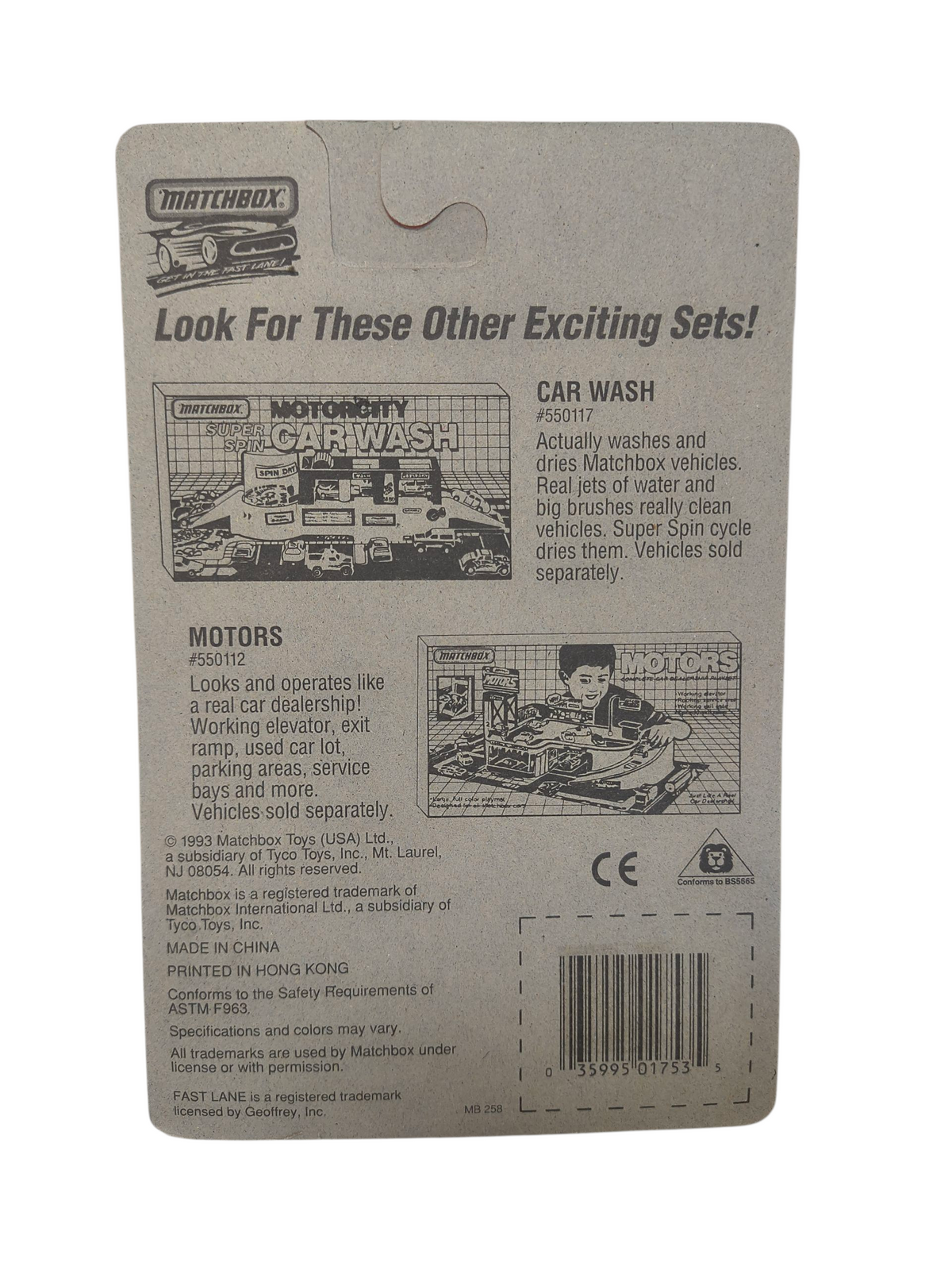 1993 Matchbox Super Fast New Model #53 Rhino Rod Grey #MB258 Die Cast image 2