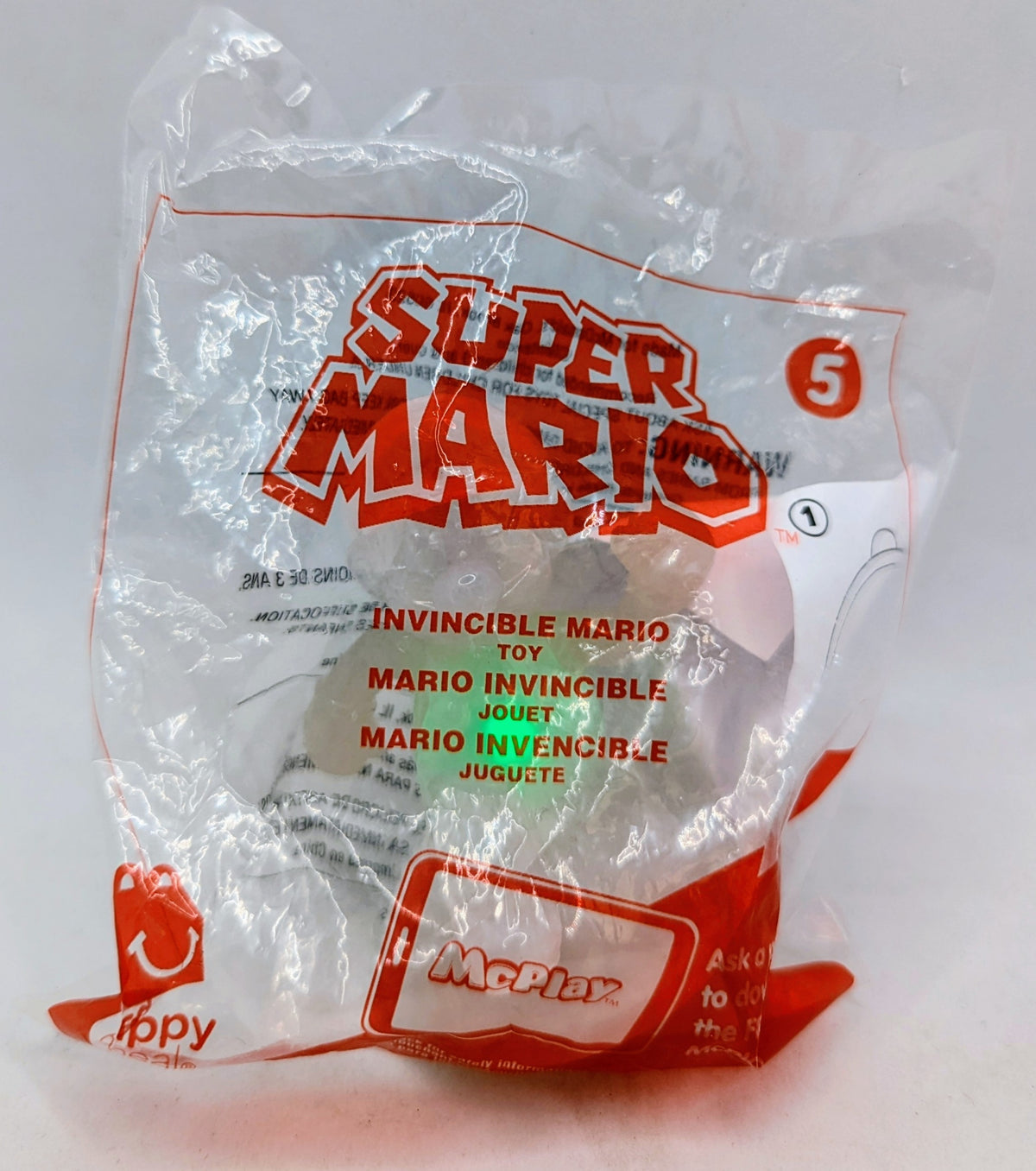 2017 Super Mario McDonalds Happy Meal Toy Invincible Mario #5