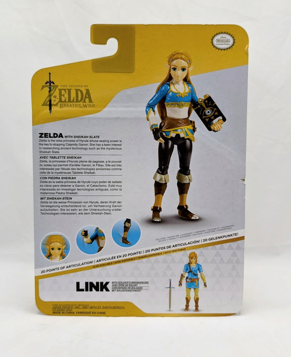 2023 Jakks Pacific Legend Of Zelda With Sheikah Slate Action Figure image 2