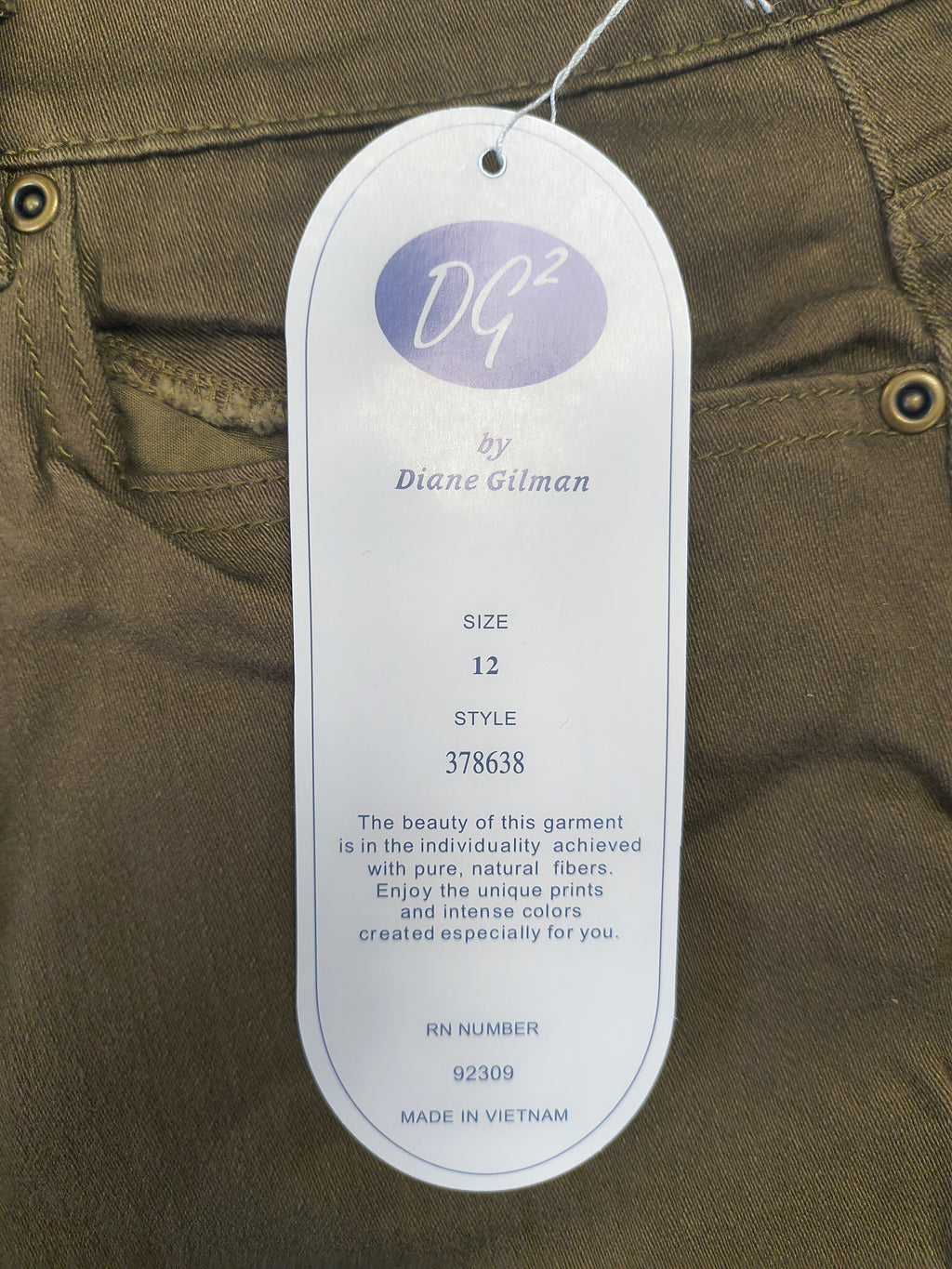 DG2 by Diane Gilman SuperStretch Modern Boot-Cut Jean Espresso 378638 Size 12 image 3