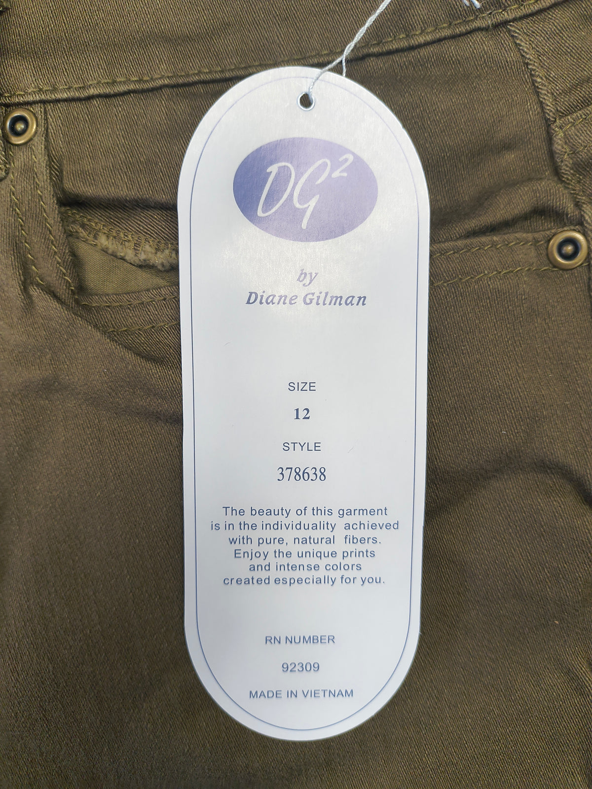 DG2 by Diane Gilman SuperStretch Modern Boot-Cut Jean Espresso 378638 Size 12 image 3