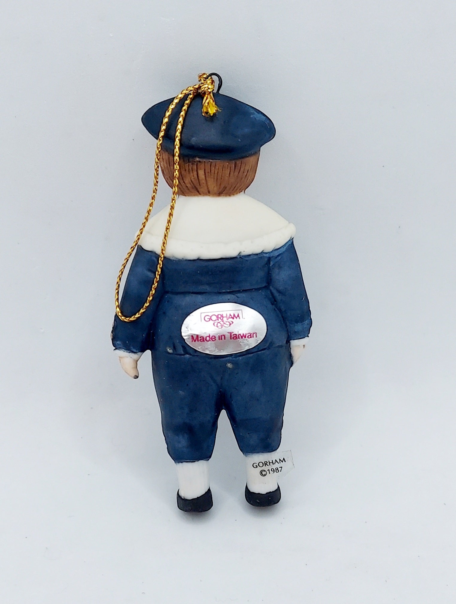 1987 Gorham Christmas Traditions Doll Ornament Christopher G2305 image 4