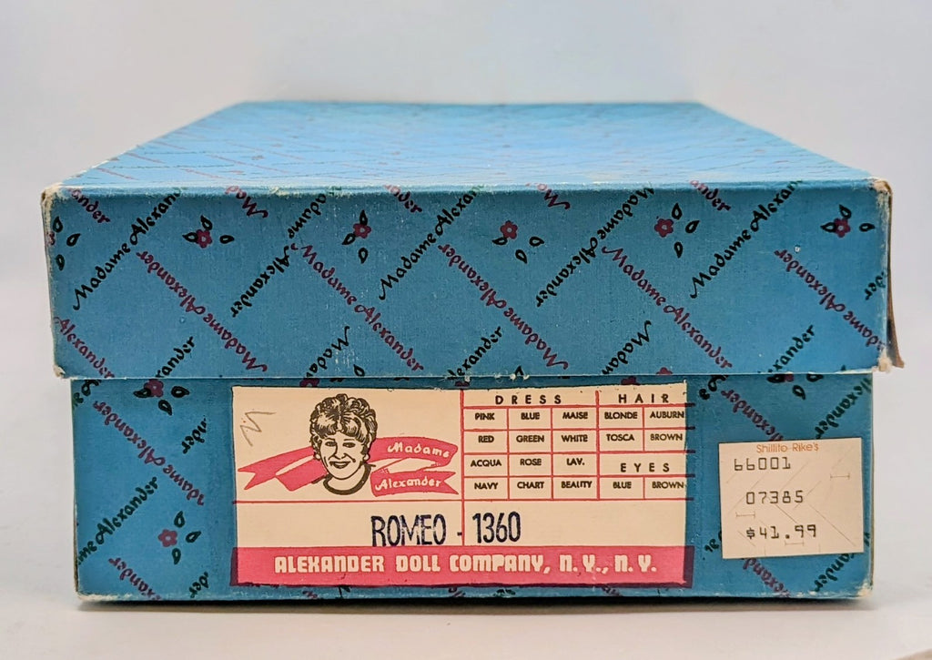 1976 Madame Alexander Romeo Portrait Doll #1360 - Needs Repair image 2