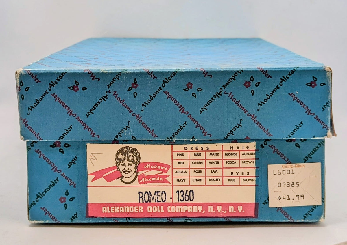 1976 Madame Alexander Romeo Portrait Doll #1360 - Needs Repair image 2
