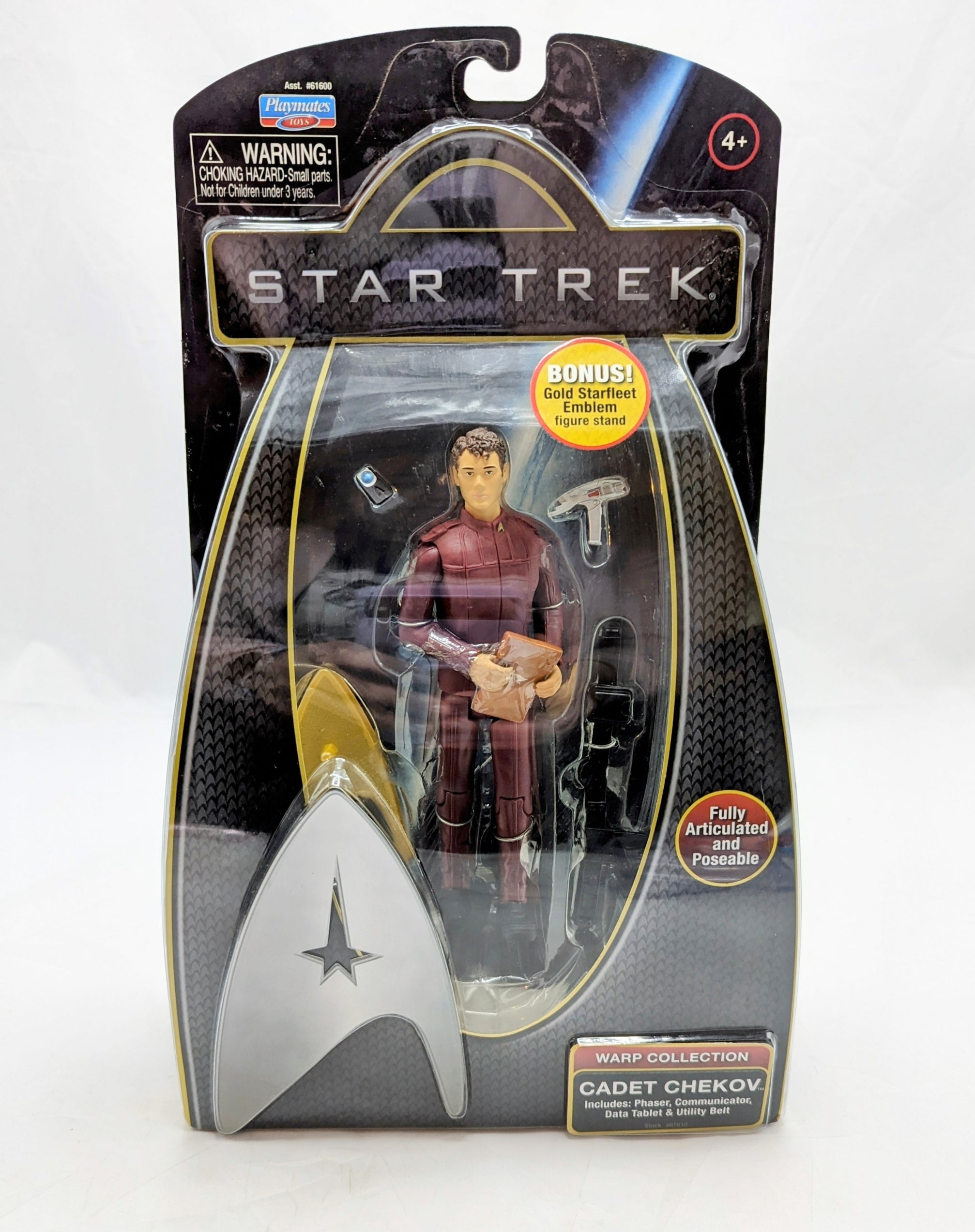 2009 Playmates Star Trek Warp Collection Cadet Chekov Action Figure