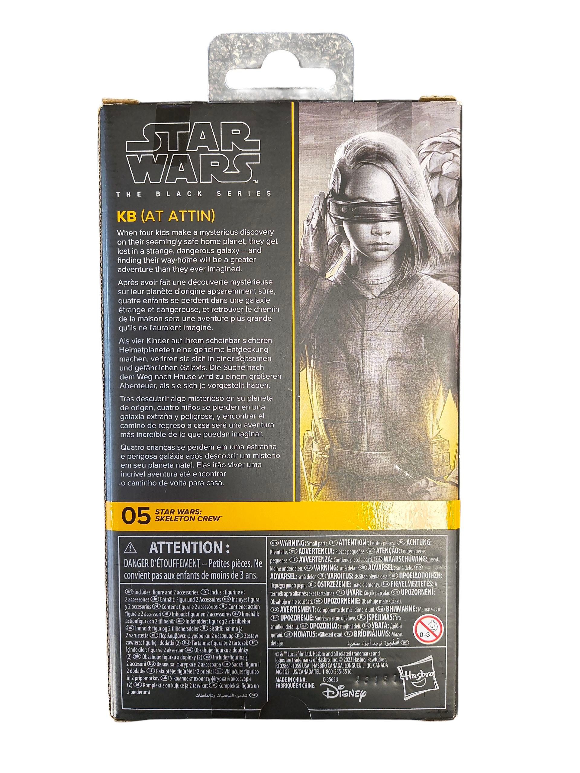Hasbro Star Wars Black Series Skeleton Crew KB At Attin 6" Action Figure image 2