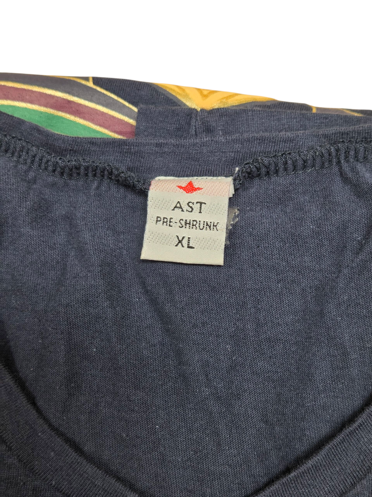 AST Dubai United Arab Emirates Pre-Shrunk Navy Blue T-Shirt Size XL image 3