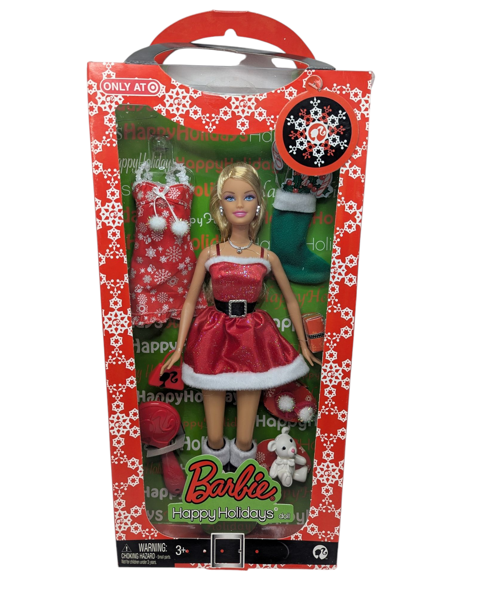 2008 Mattel Barbie Target Exclusive Happy Holidays Doll P9089