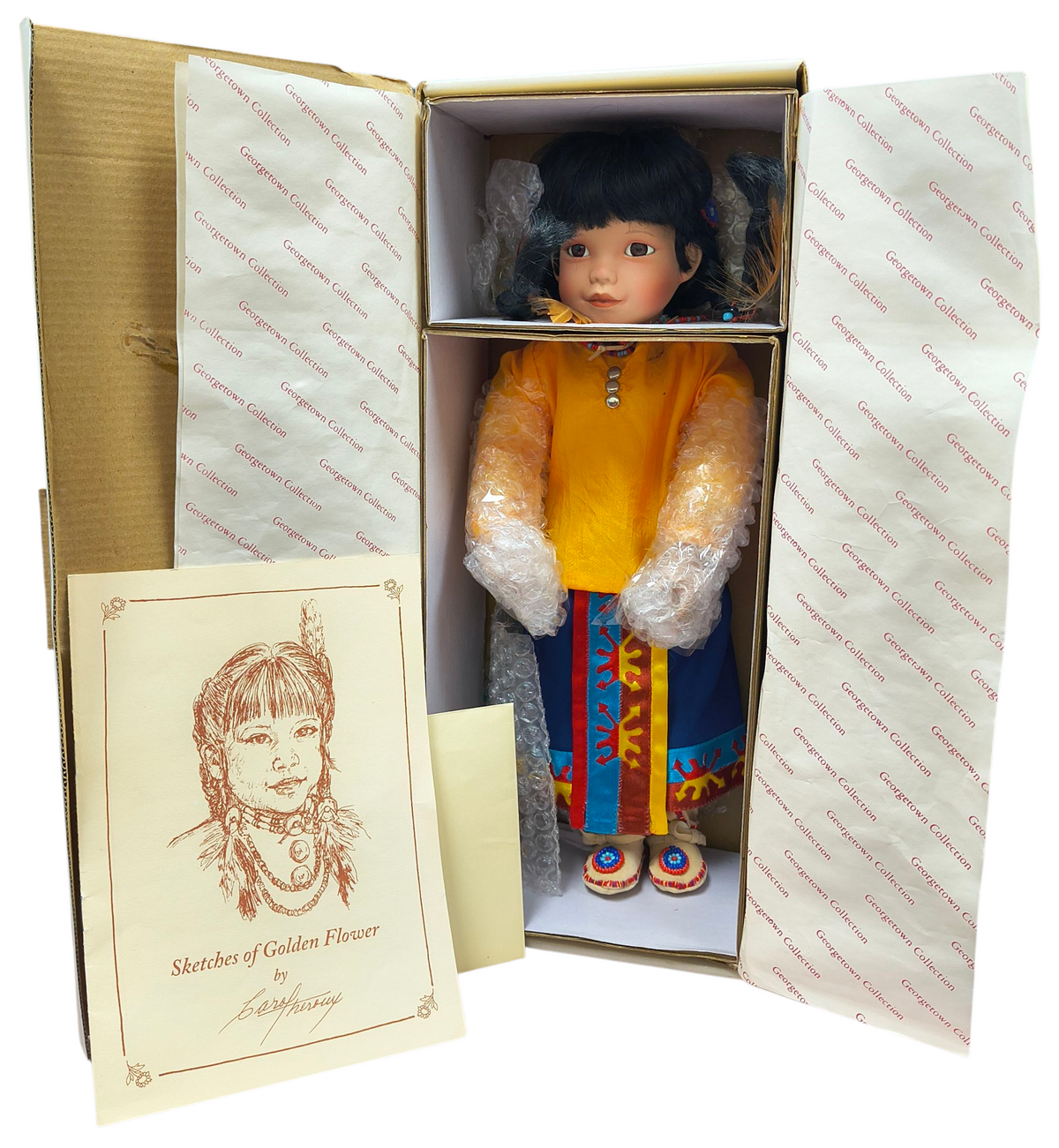1994 Georgetown Collection Carol Theroux Native American Golden Flower 14" Doll