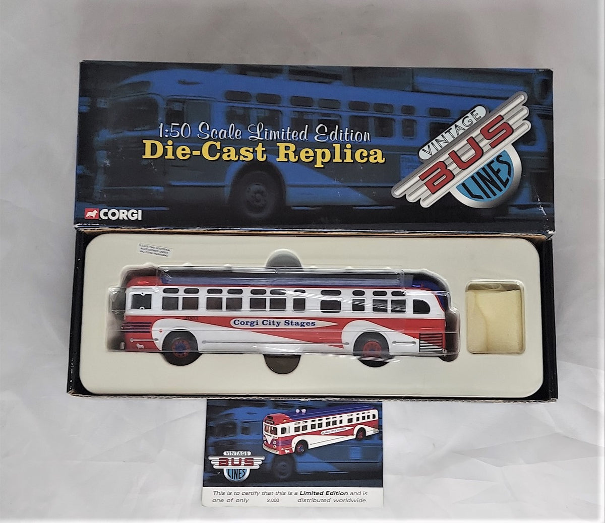 2003 Corgi City Stages Vintage Bus Lines Old Look GM4503 1:50 #US54018