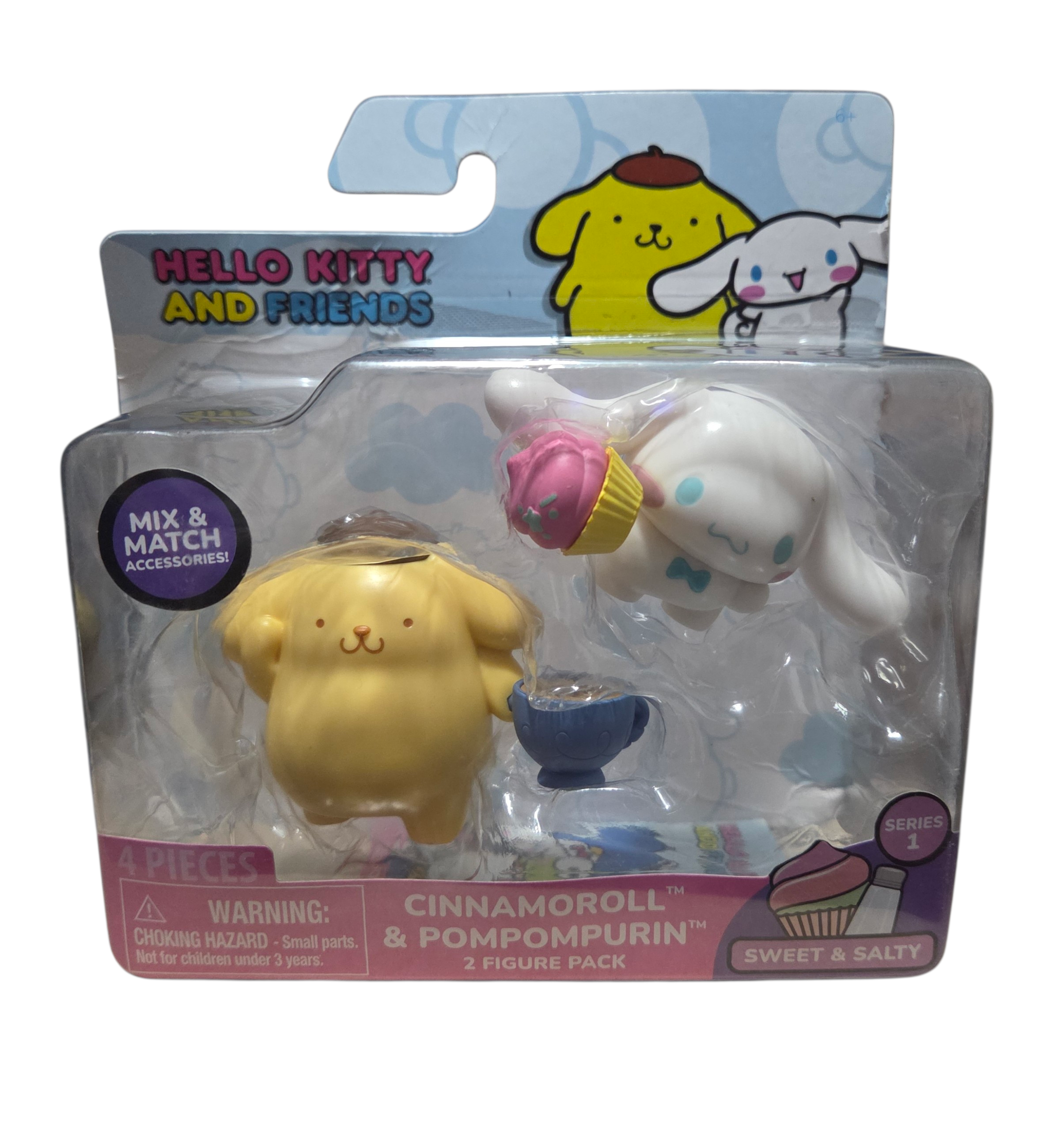 Hello Kitty And Friends Cinnamoroll & Pompompurin Sweet & Salty 2 Pack
