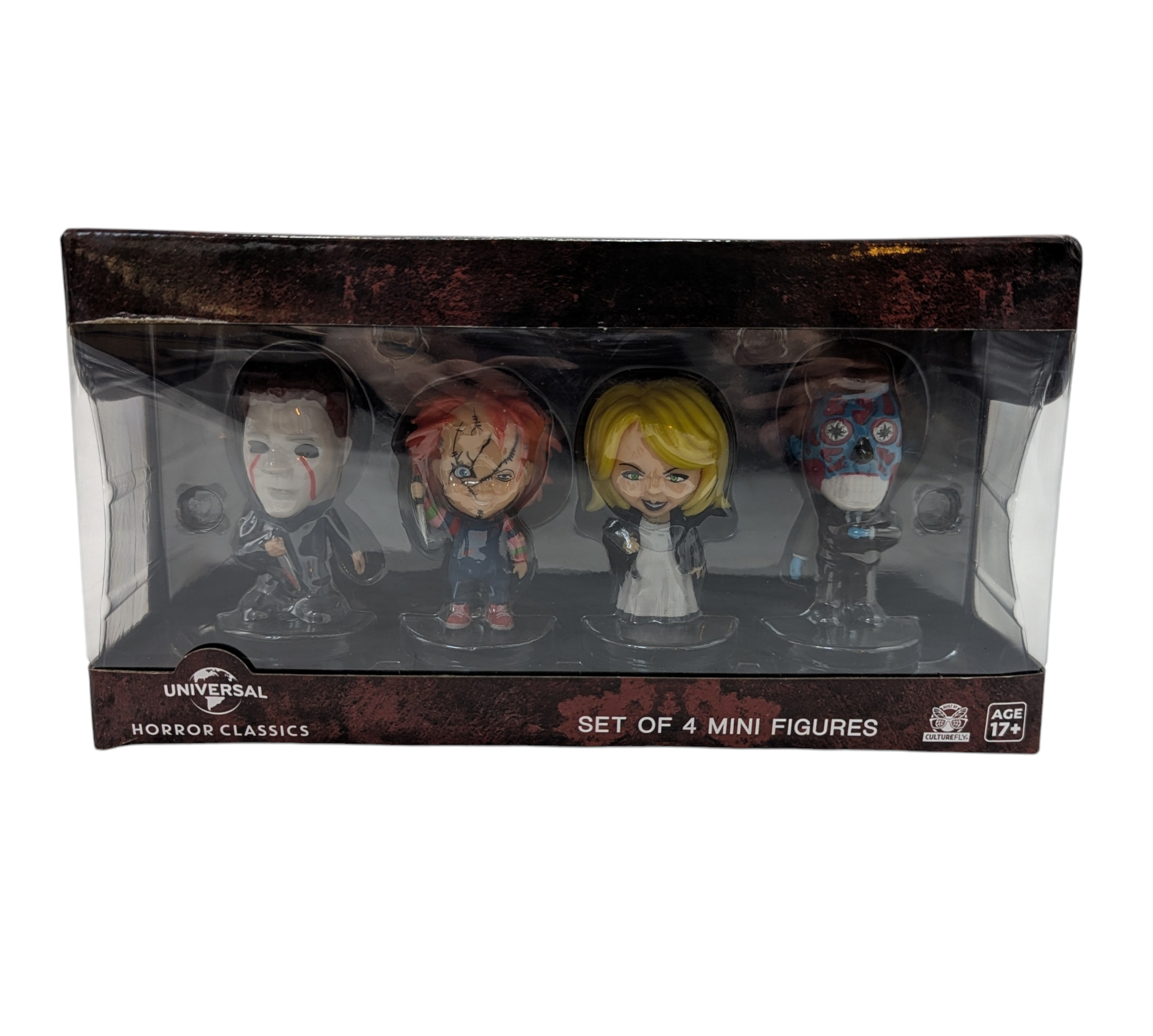 Culturefly Universal Horror Classics Set Of 4 Mini Figures Chucky, They Live